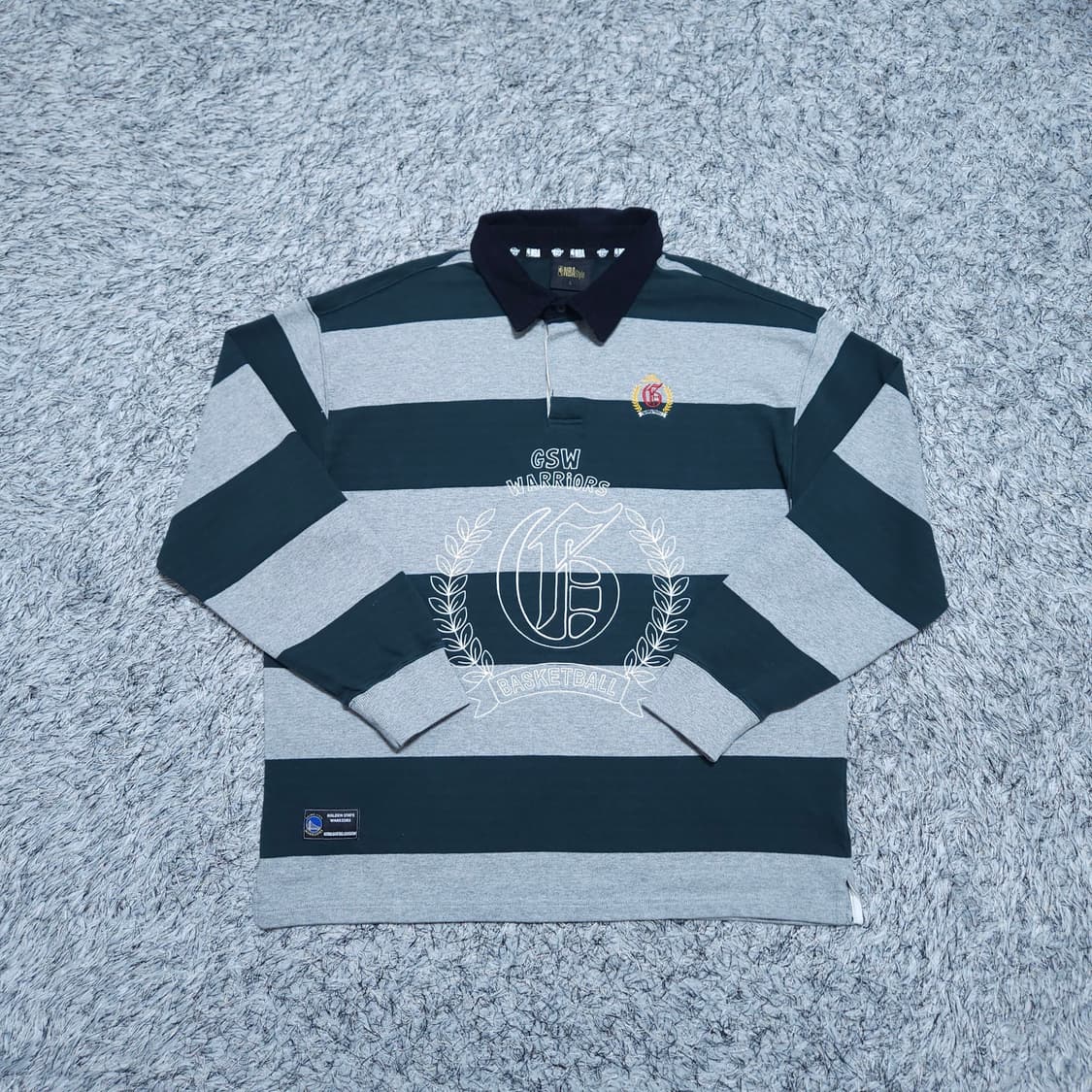 NBA) L 남자 GSW 골든스테이트 폴로티 럭비티 / 왕눈이샵 상품이미지1