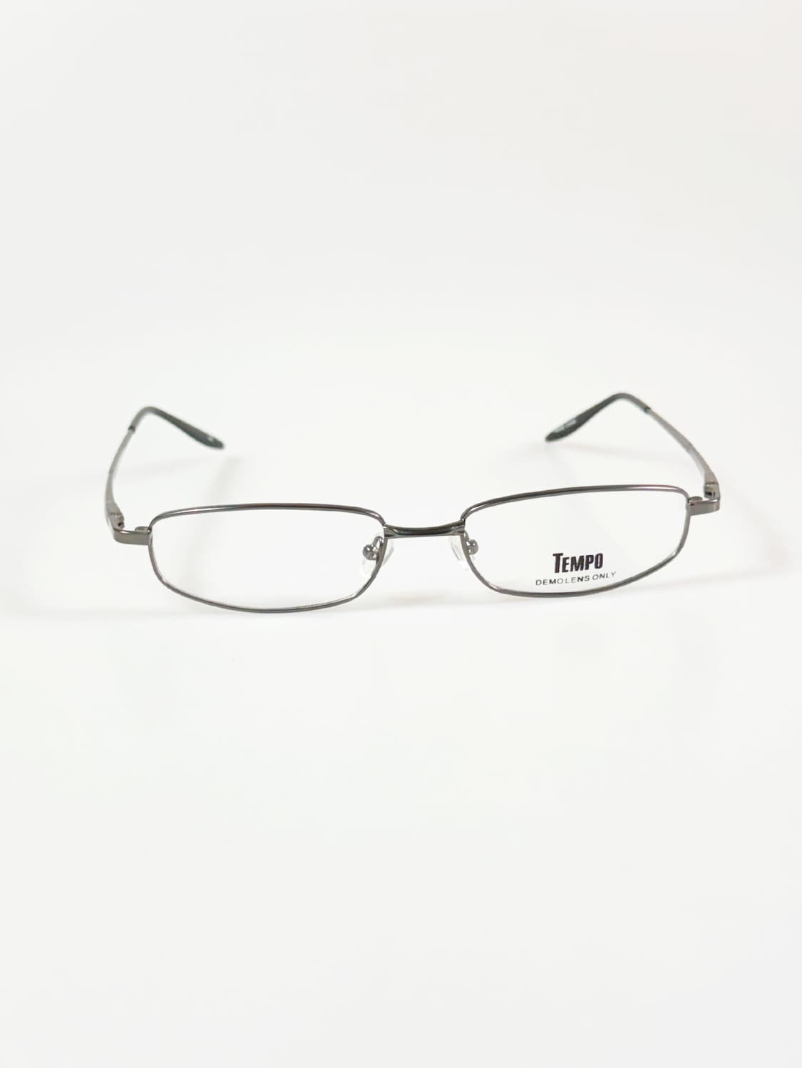 TEMPO 슬림 스퀘어 다크실버 메탈 프레임 빈티지 안경 상품이미지2