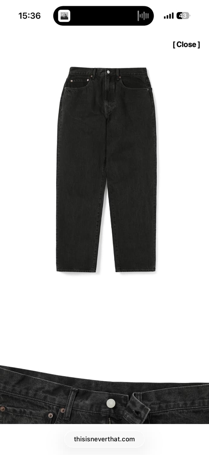 디스이즈네버댓 레귤러진 블랙(L) 상품이미지1