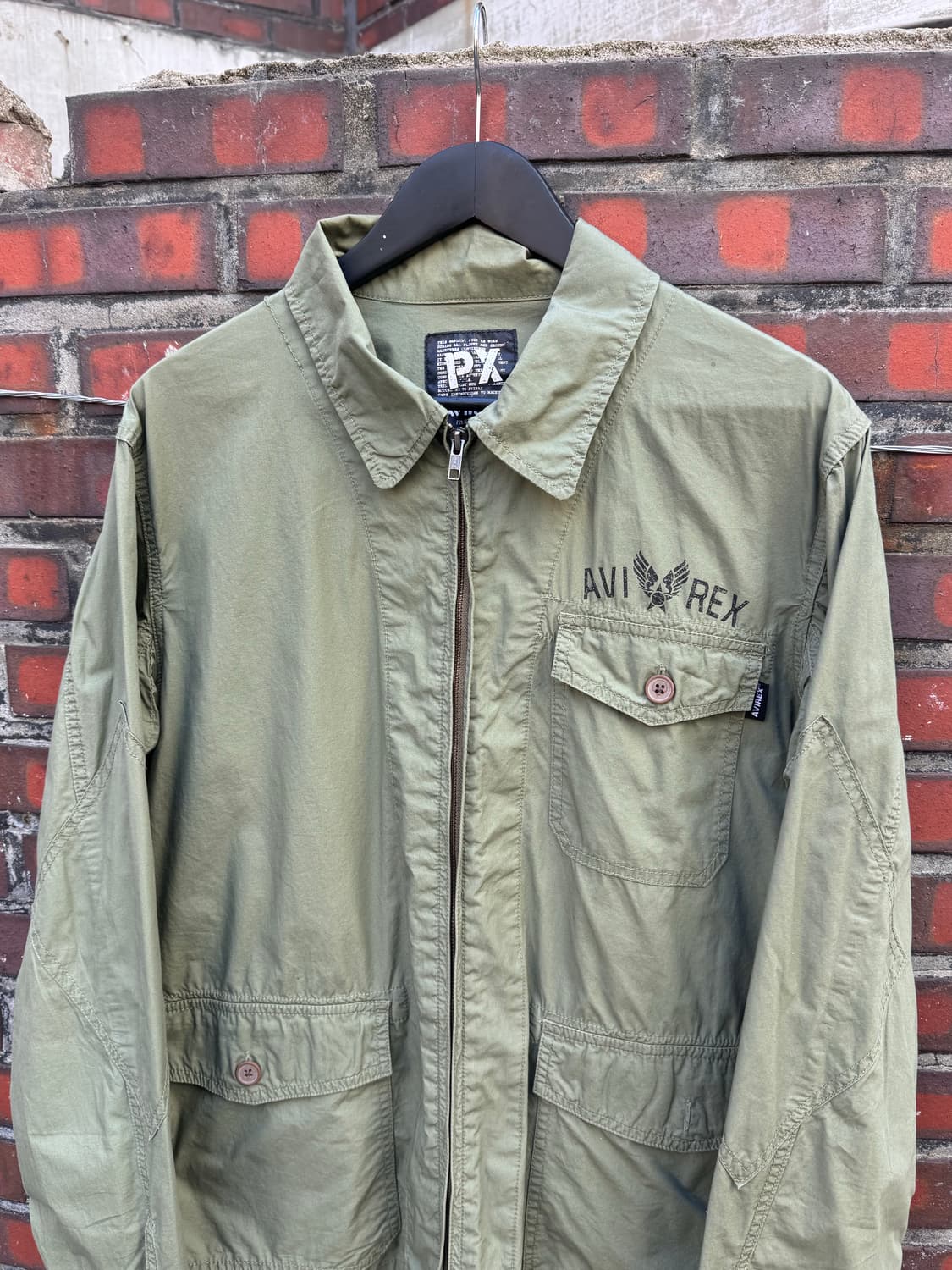 아비렉스 카키 밀리터리 자켓 상품이미지2