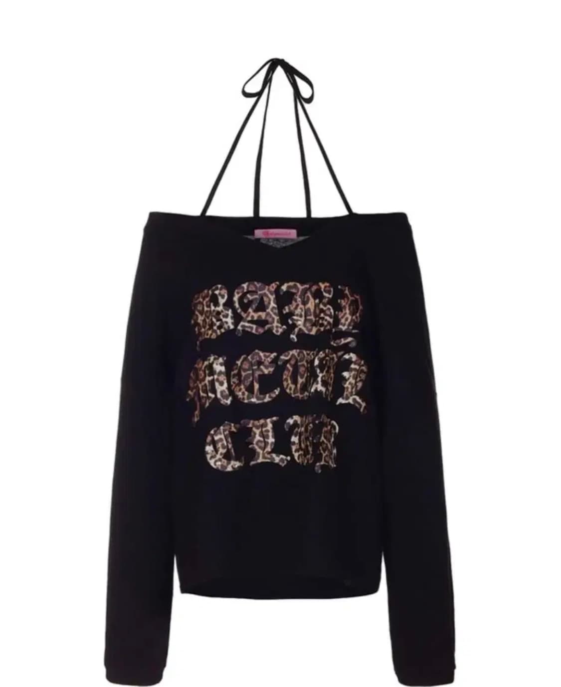 베이비메탈클럽 베메클 로고 스트링 티셔츠 블랙 상품이미지1