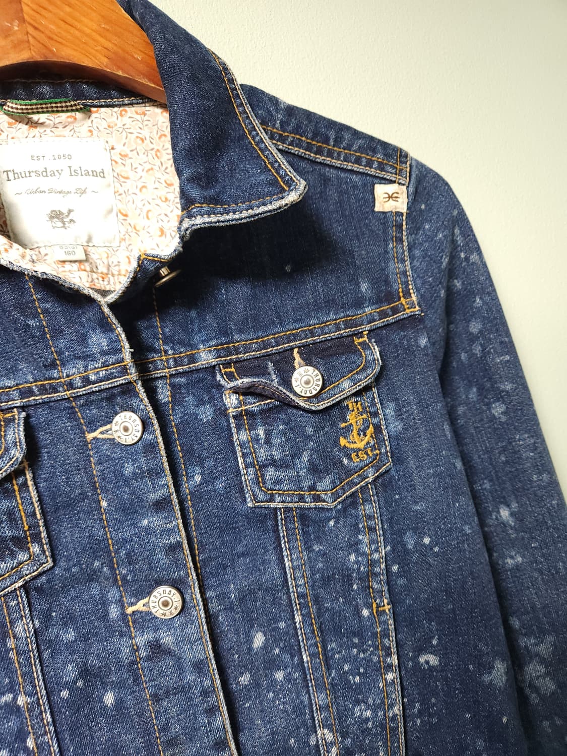 써스데이아일랜드 여성 청자켓 데님 자켓 상품이미지4