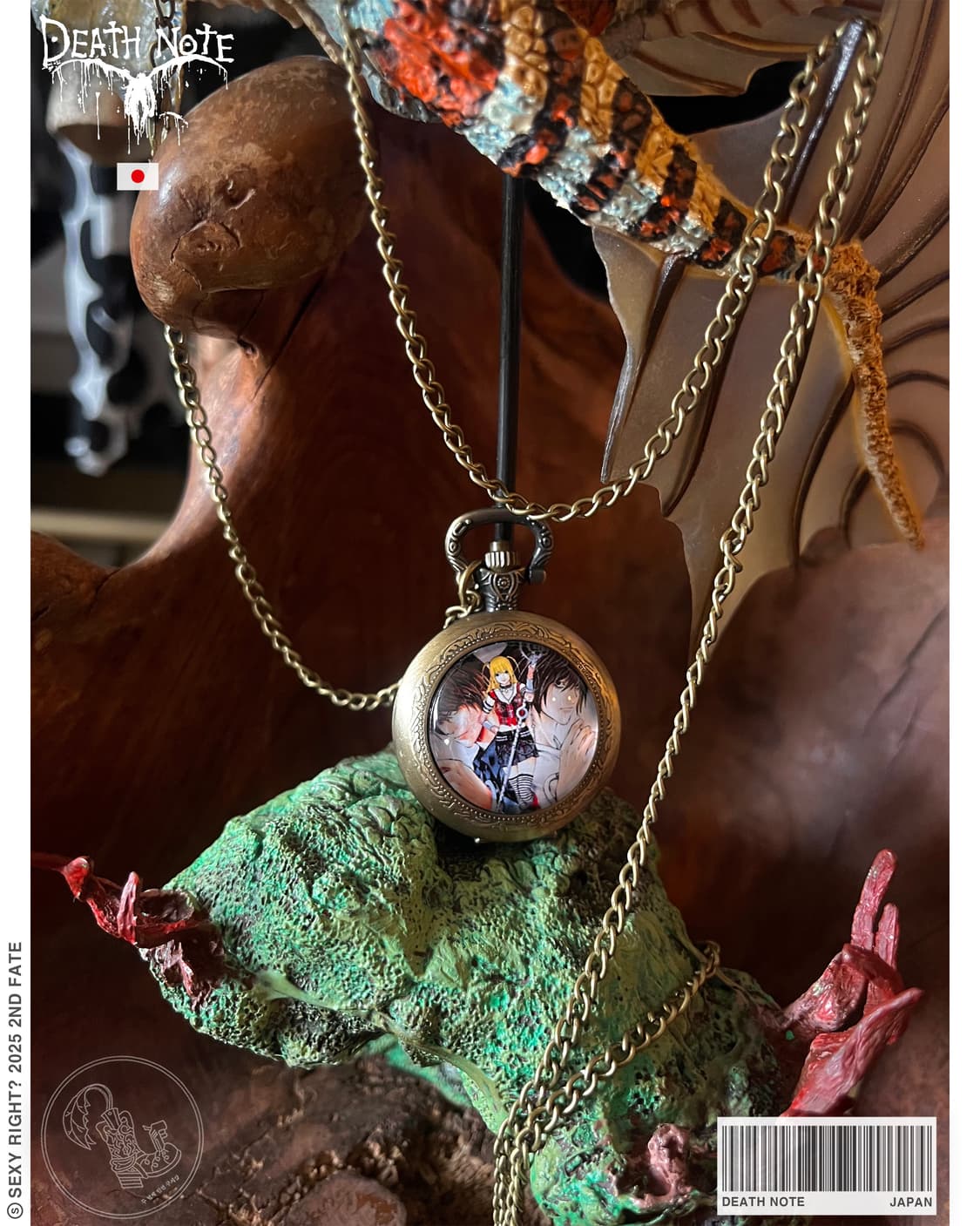 Vintage Death Note Pocket Watch Necklace 상품이미지1