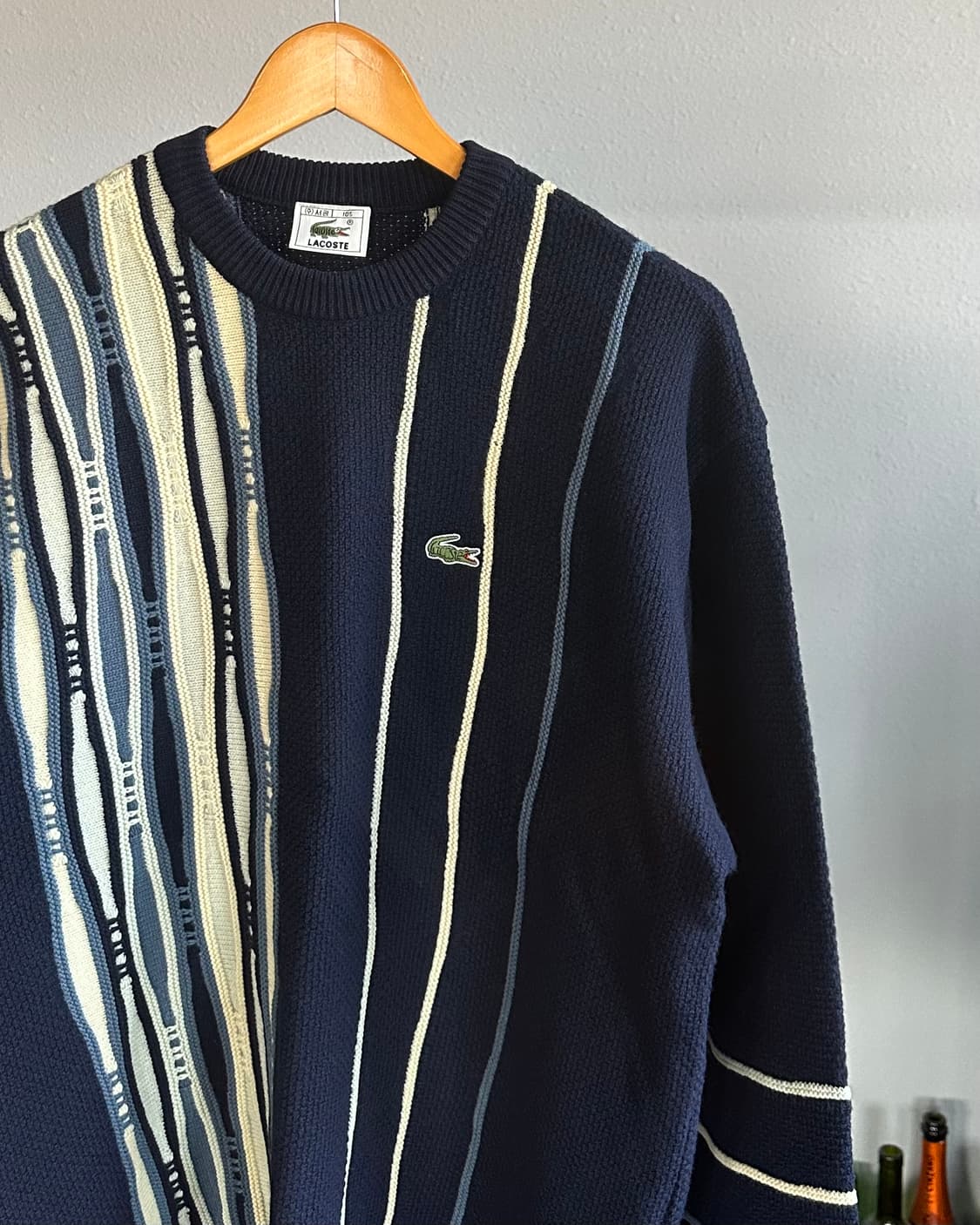 [XL]라코스테 네이비 케이블 니트 상품이미지4