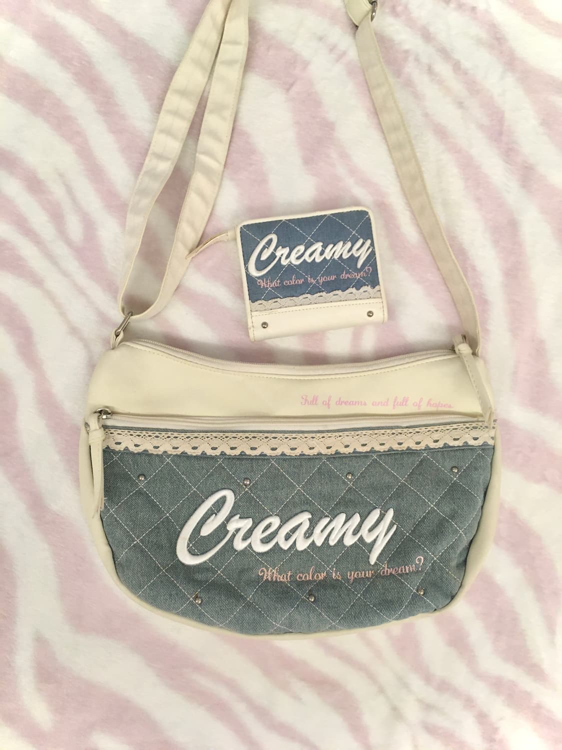 헤이세이 핀터레스트 Creamy 크림데님 숄더백 지갑 크리미 히메갸루 상품이미지1