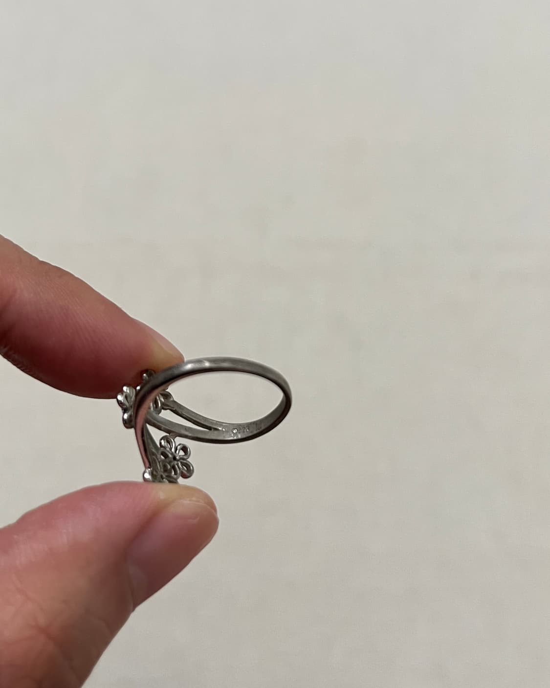 빈티지 925실버 플로럴 반지 925silver floral ring 상품이미지4
