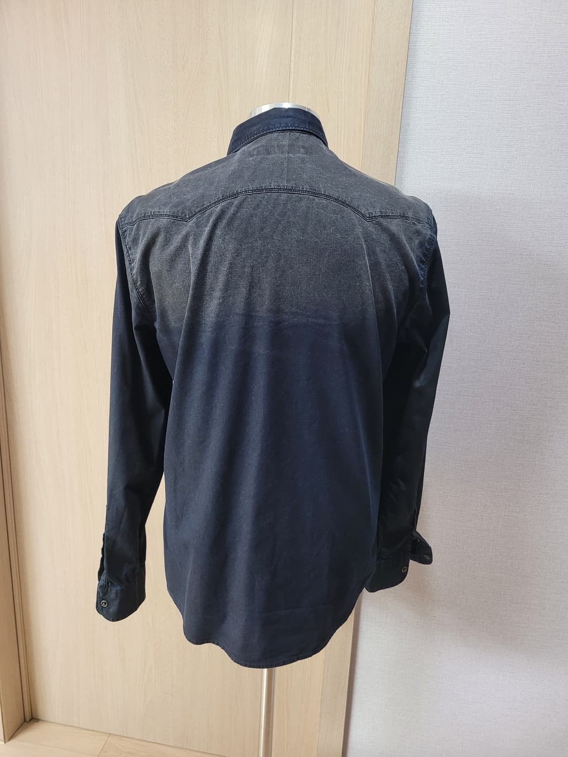 지오다노 Giordano 남자 데님 셔츠 L 다크네이비 상품이미지5