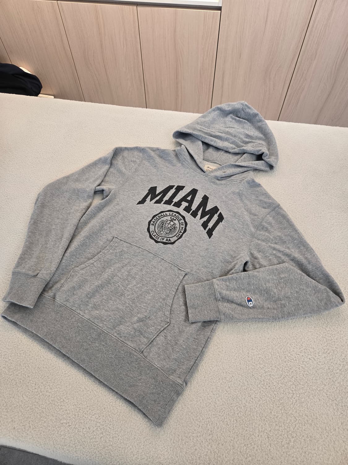 챔피온(일본판) MIAMI 회색 후드티 M 상품이미지2