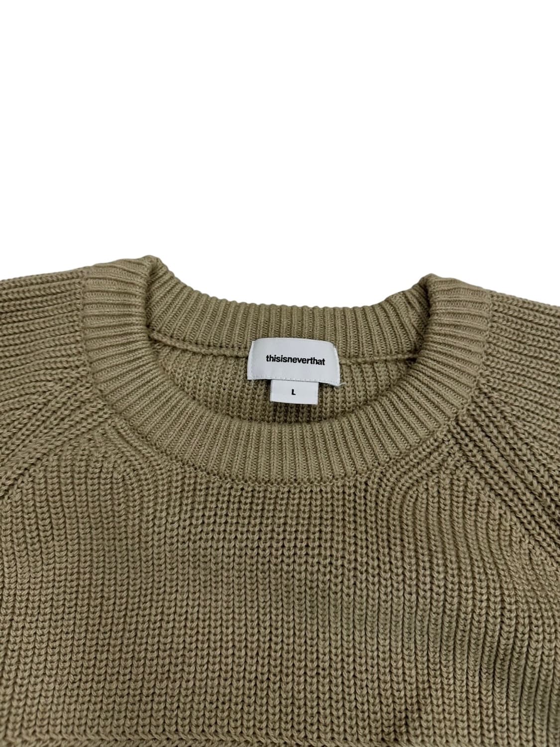 디스이즈네버댓 니트 베이지 (L)  상품이미지3