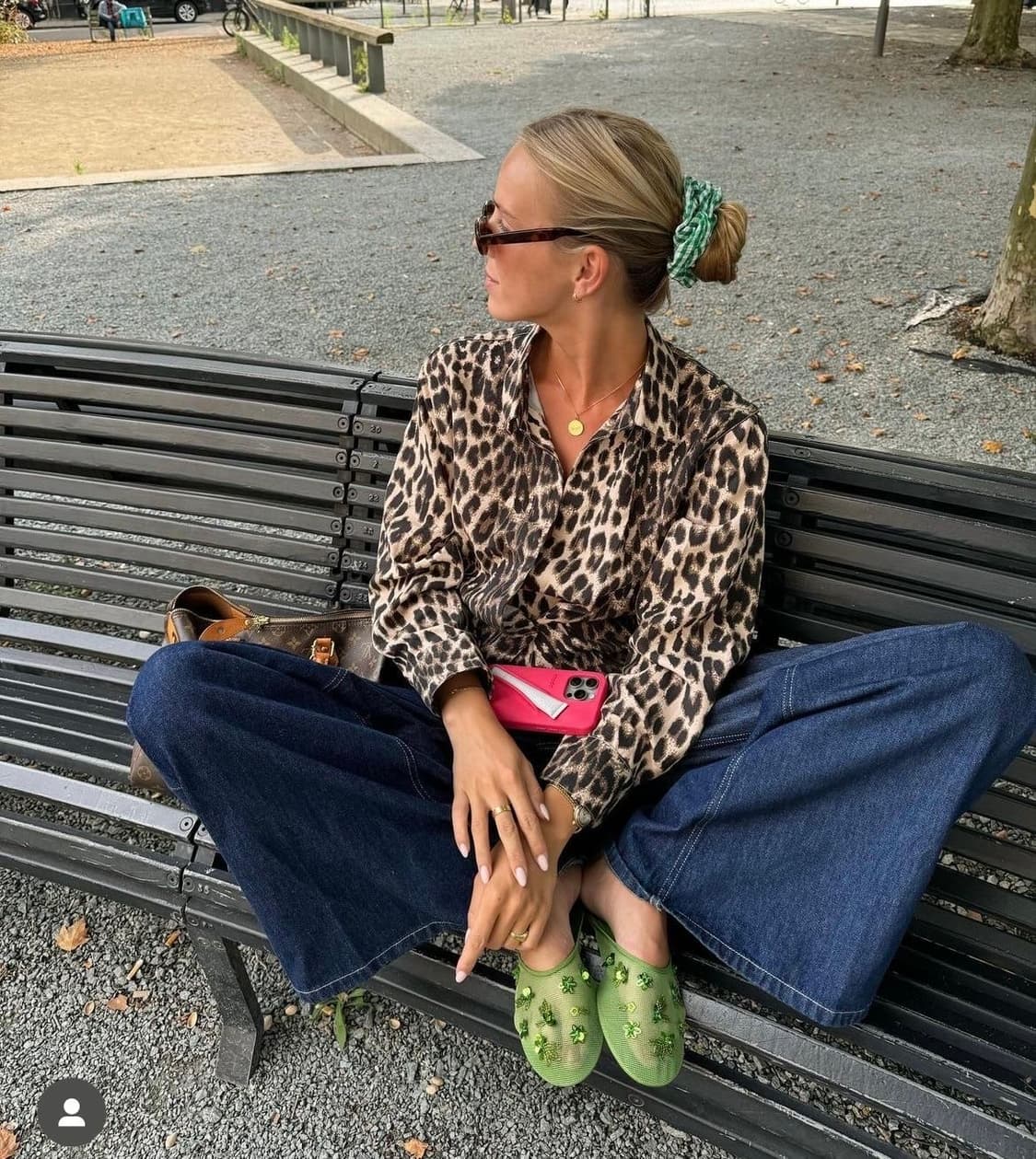 미국빈티지_레오파드 블라우스 호피블라우스 상품이미지6