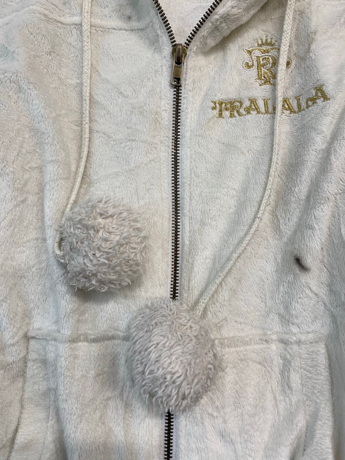 [Tralala]Gal Mood White Hoodie Zip Up 상품이미지3