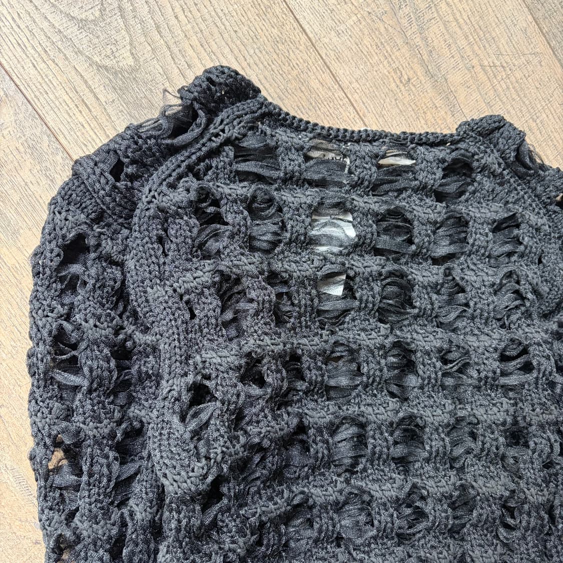 Tulle Layered Hole Knit 상품이미지7