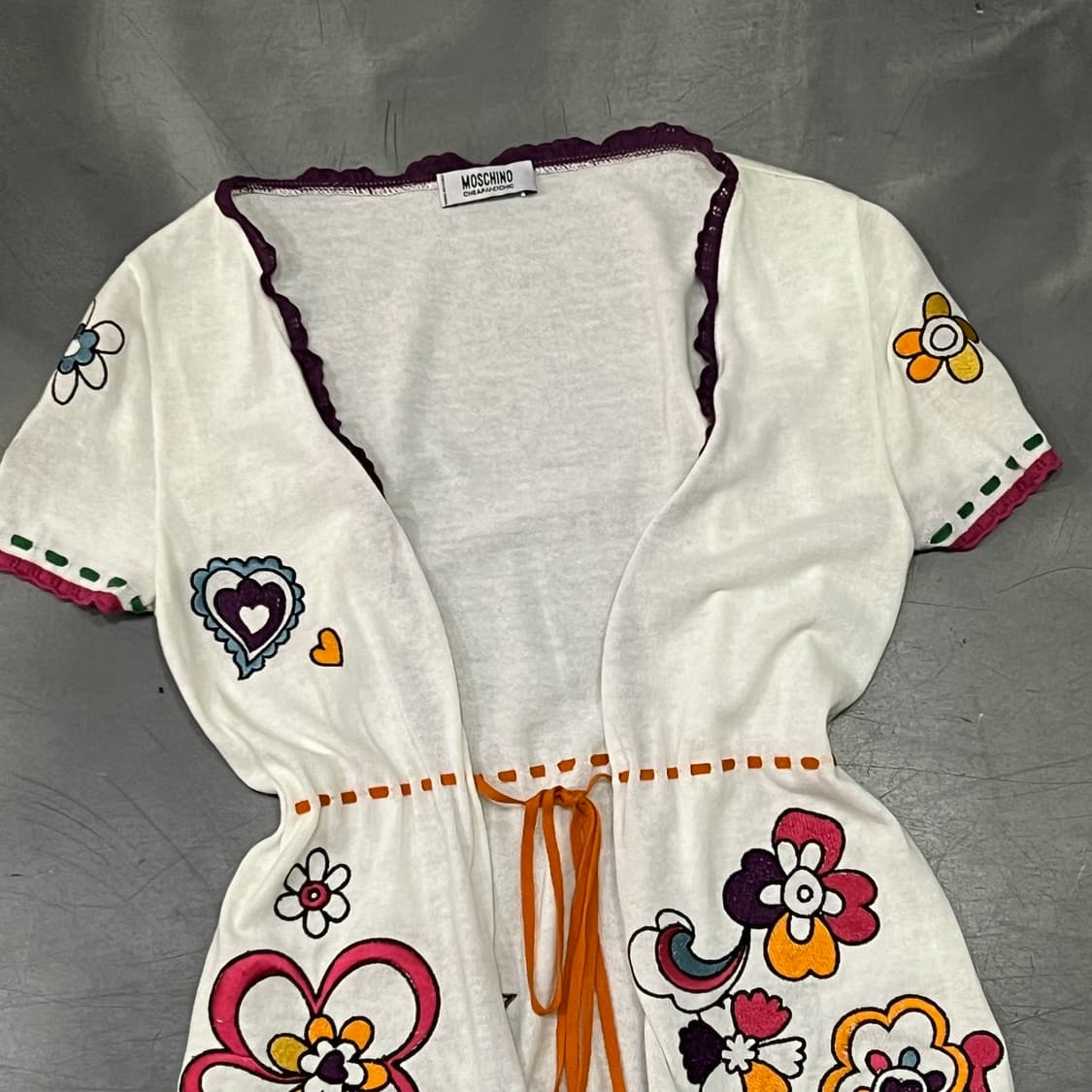  모스키노 자수 레이스 하프 가디건 y16328 상품이미지3