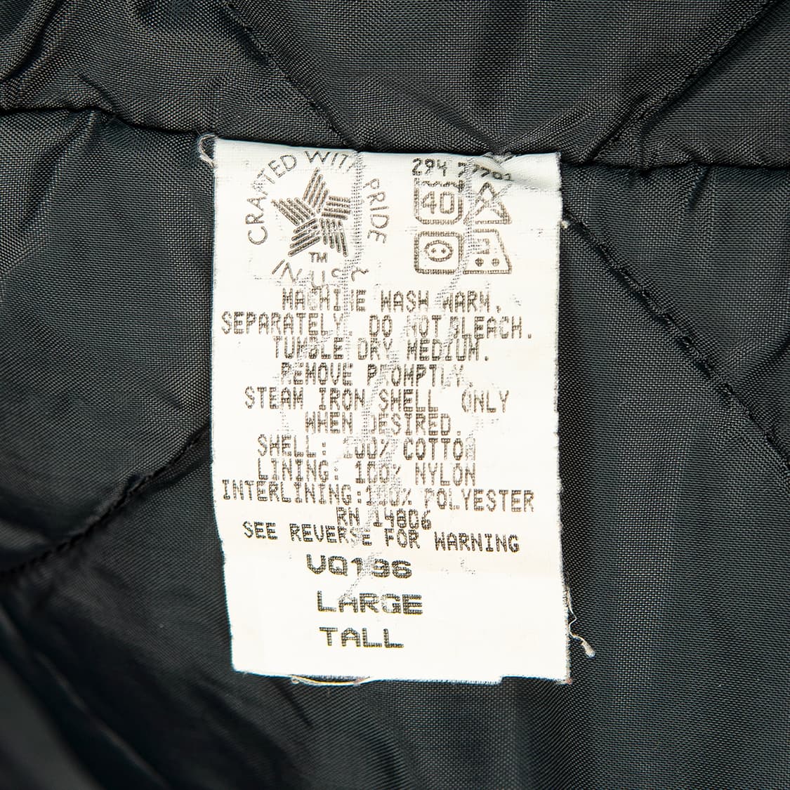 [110] 90s 칼하트 USA 메이드 VQ196 덕 아크틱 베스트  상품이미지8