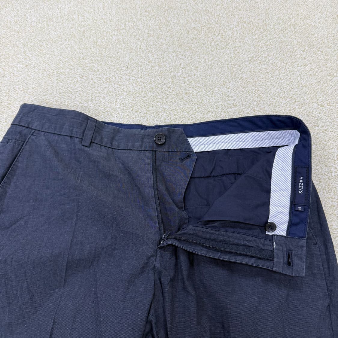 88 헤지스 슬림핏 코튼 팬츠 0202T2 상품이미지3