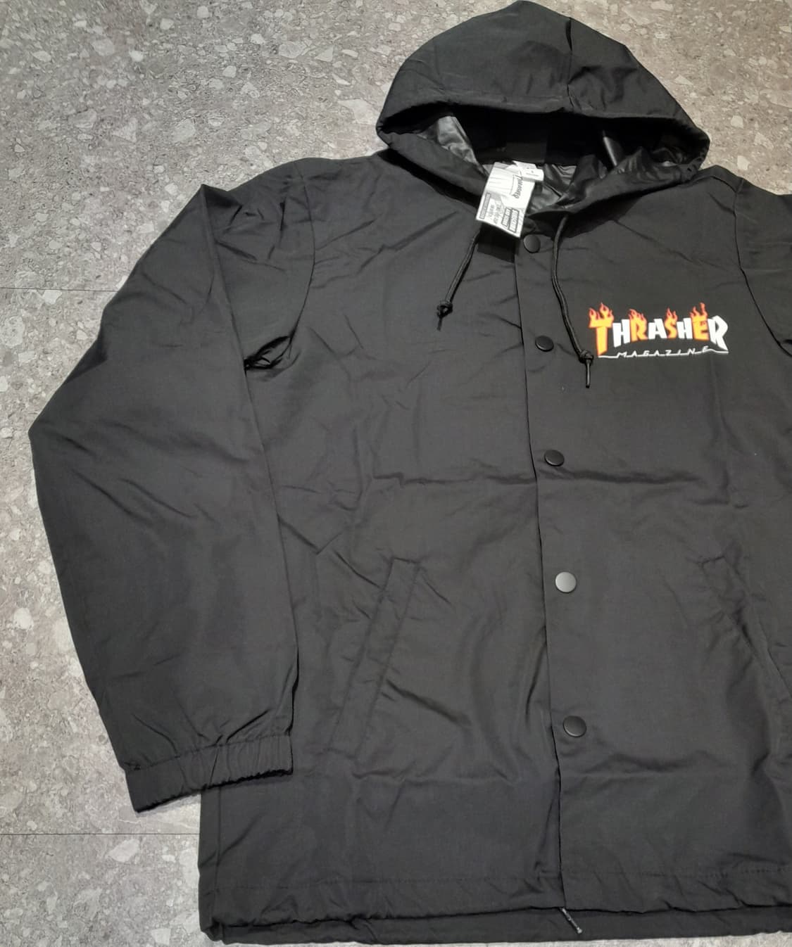 💥(새상품) 트레셔 코치후드 자켓 블랙 (S)  상품이미지4