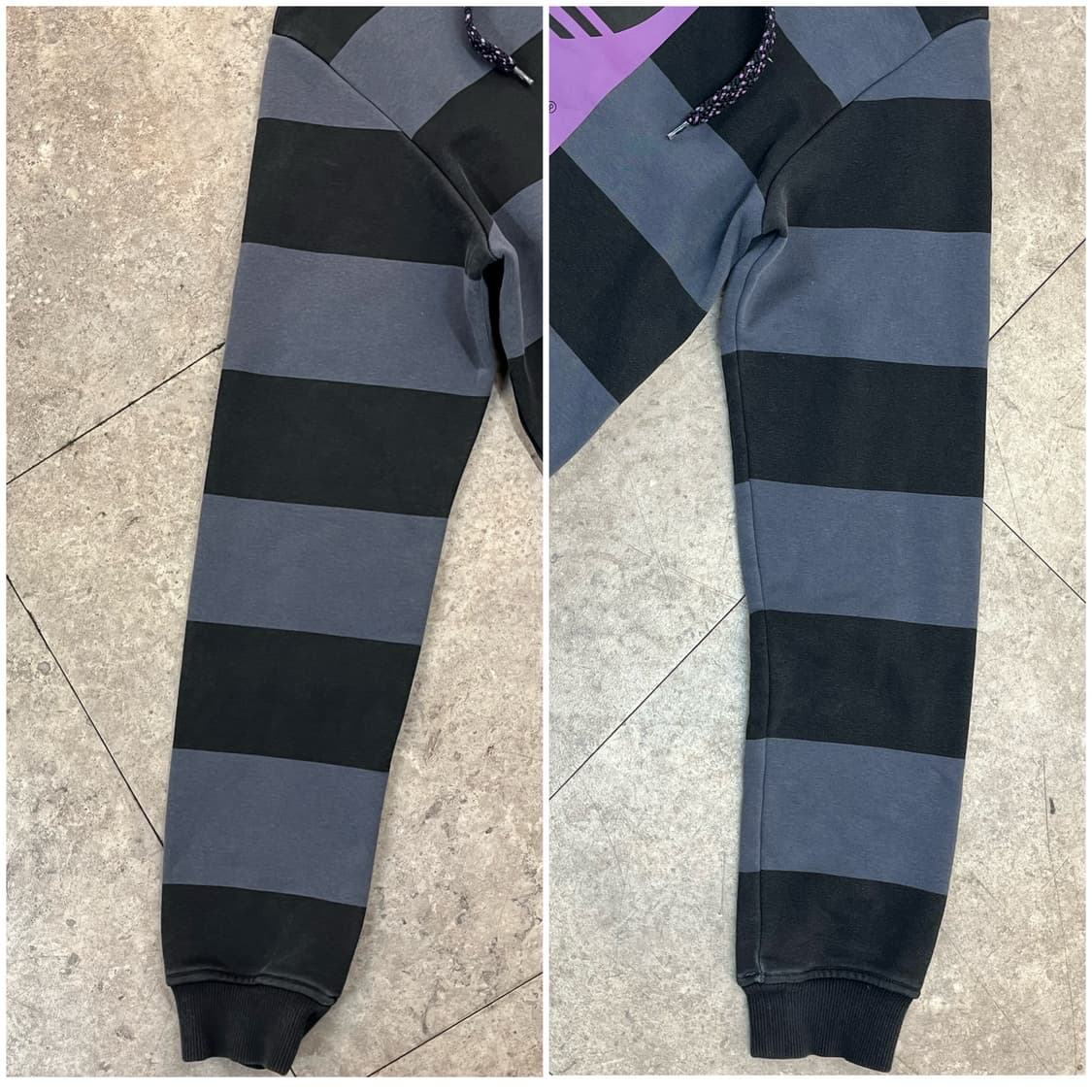 아디다스 스트라이프 기모 후드티 차콜 100 #csz2436  상품이미지8