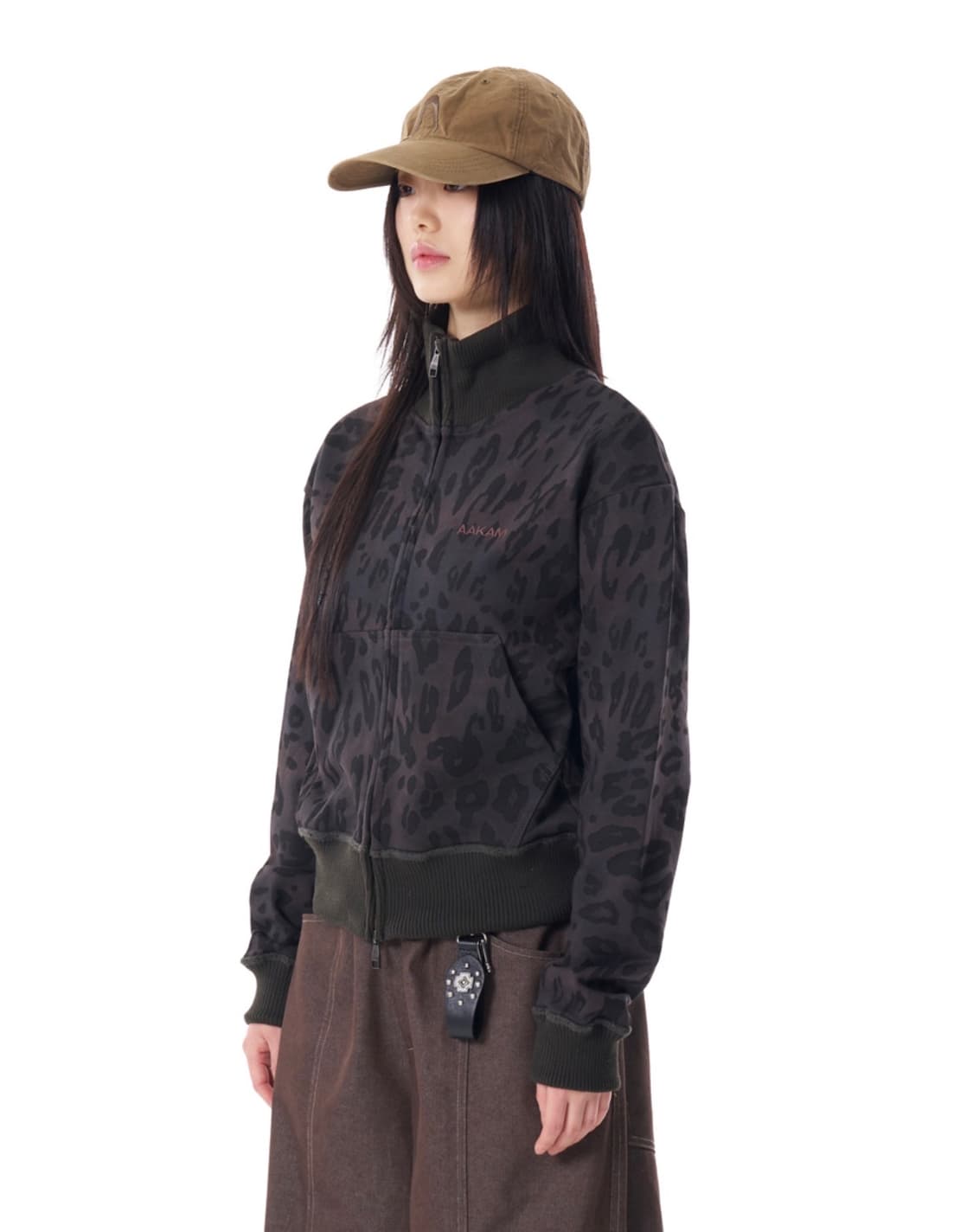 아캄 Leopard Logo Track Jacket (Black) 상품이미지1