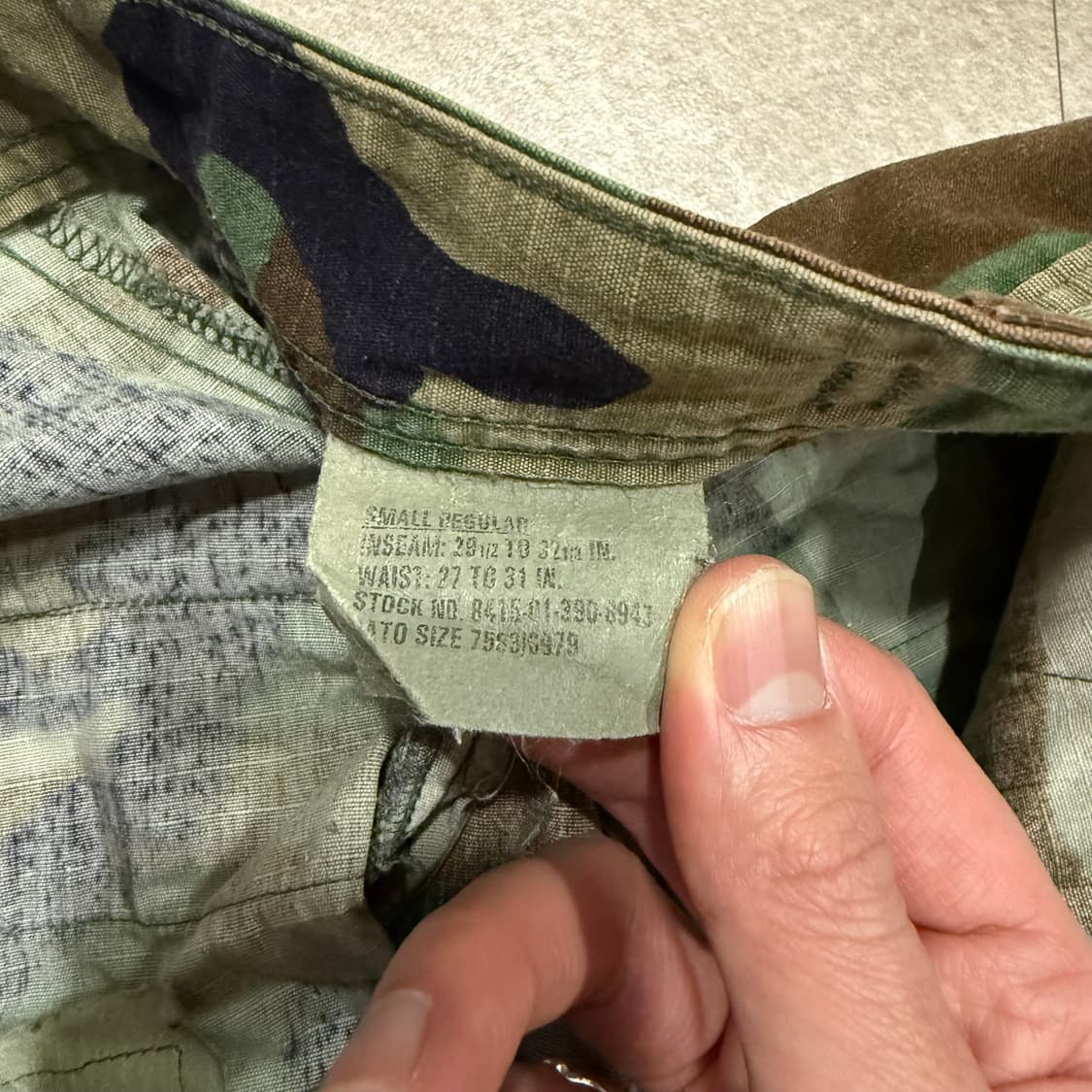 90s 우드랜드 bdu 팬츠 상품이미지5