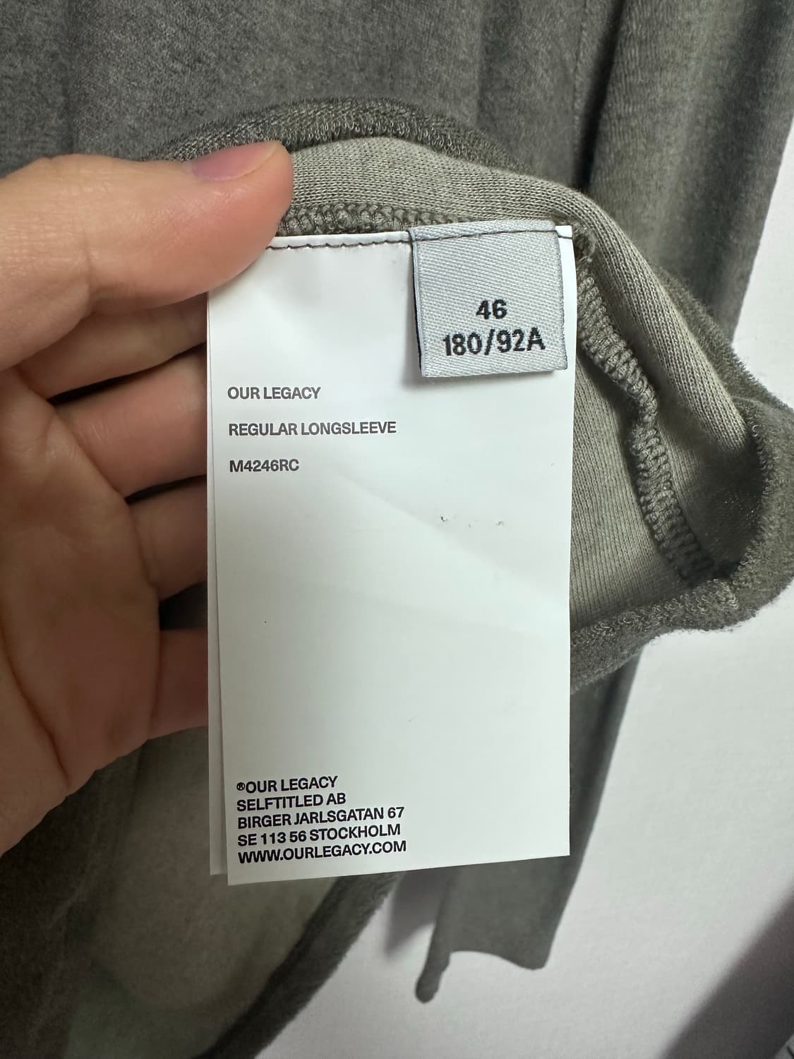 아워레가시 올리브 롱슬리브 상품이미지5