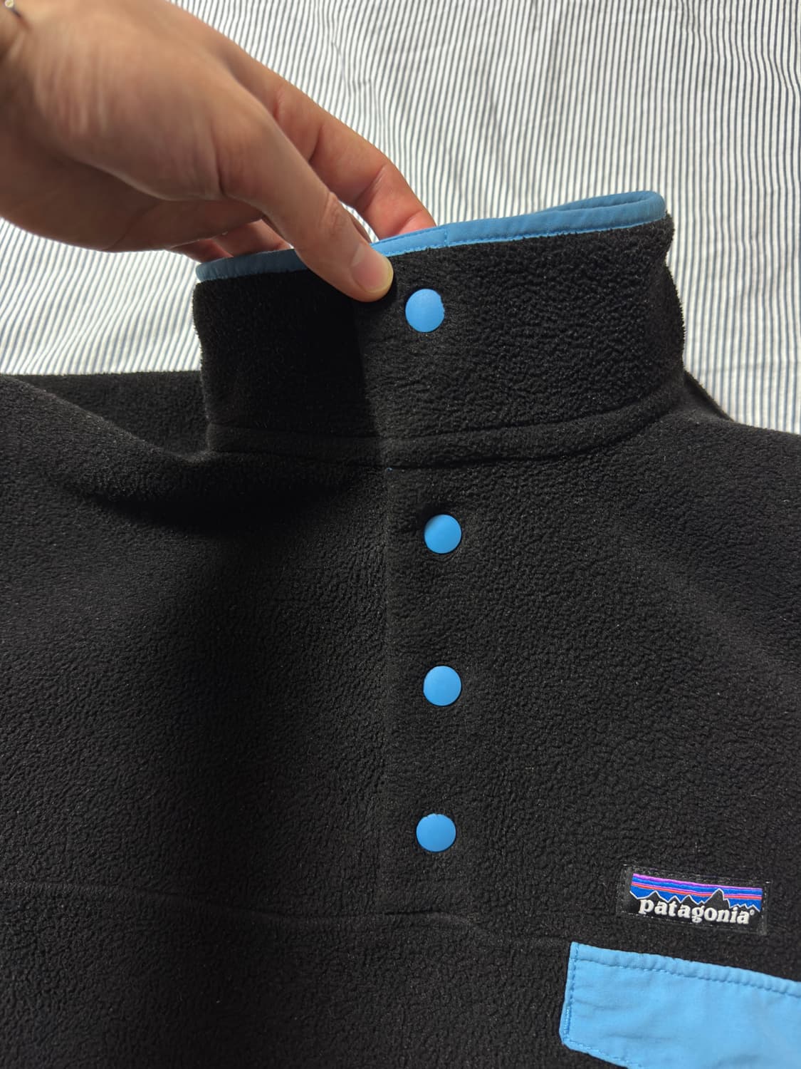 파타고니아 신칠라 스냅-T 플리스 풀오버 블랙 L 상품이미지6