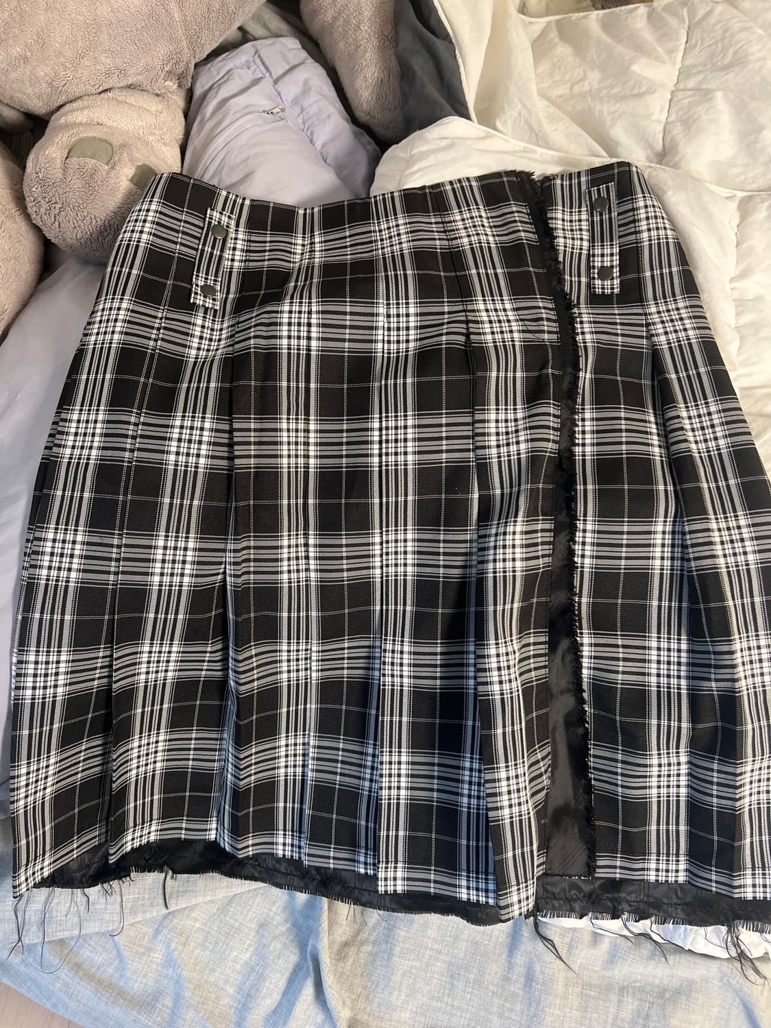 마지셔우드 타탄 체크 스커트🖤🍋‍🟩MARGESHERWOOD🍋‍🟩 상품이미지6