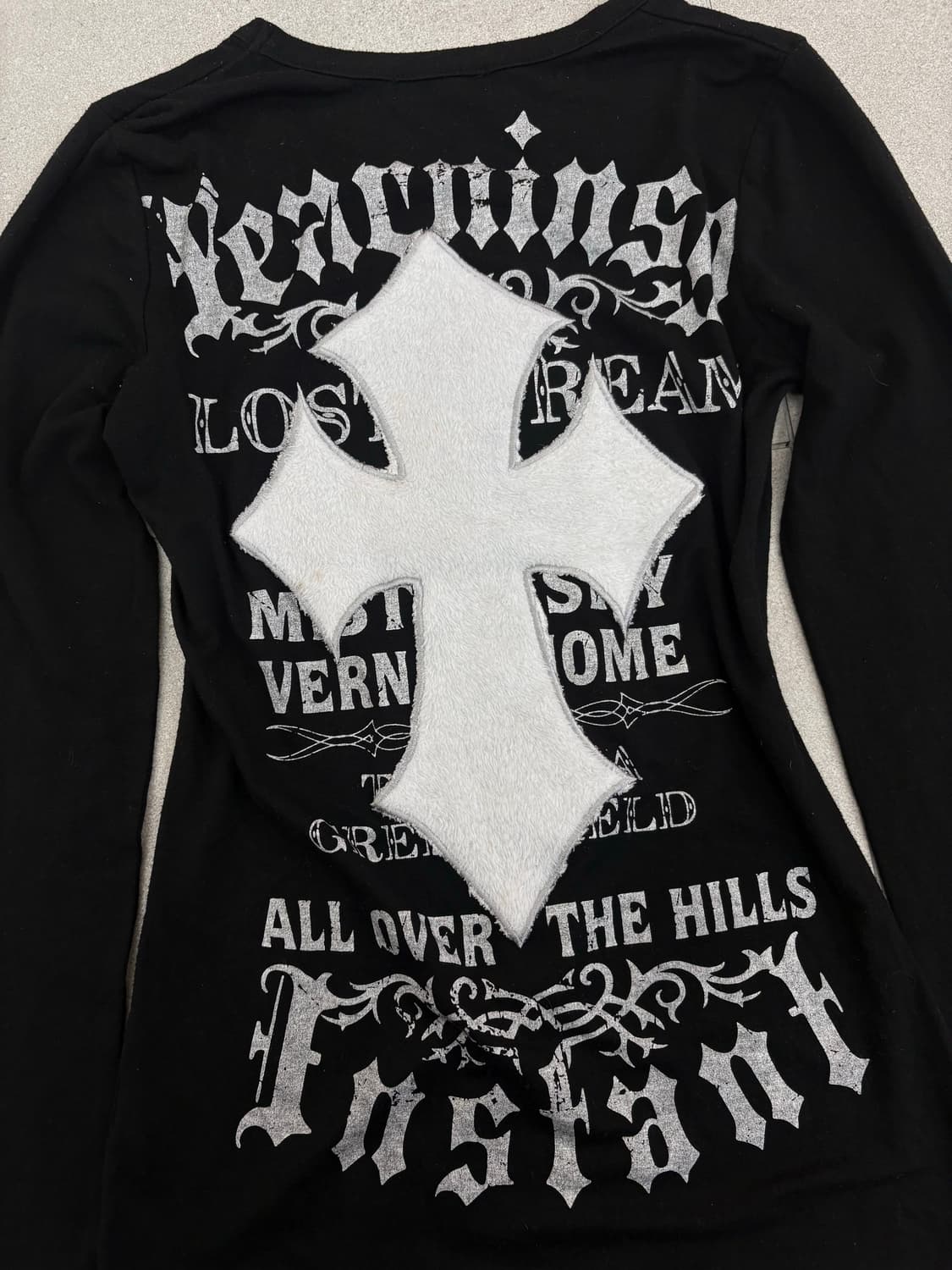 MKR 퍼십자가 레터링 롱슬리브 상품이미지4