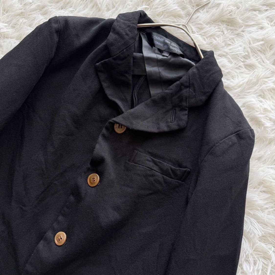 꼼데가르송 Comme des Garçons 주름가공 자켓 블랙 ss사이즈 상품이미지2