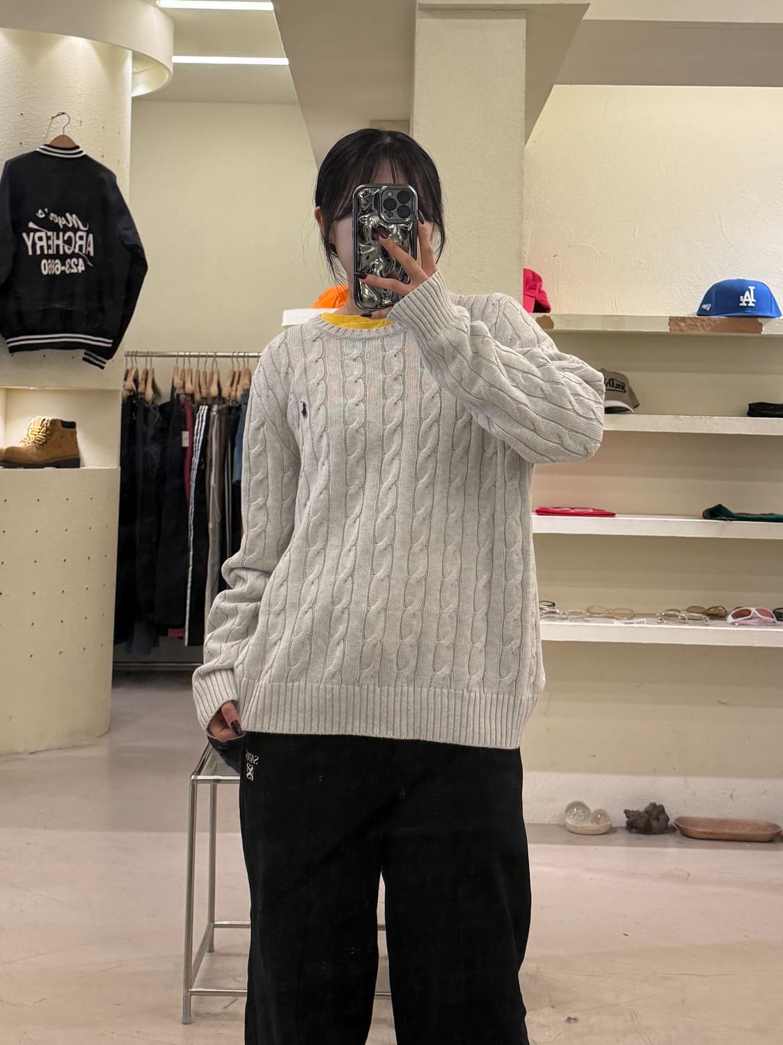 폴로 랄프로렌 시그니처 케이블 크루넥 니트 U1428 상품이미지1