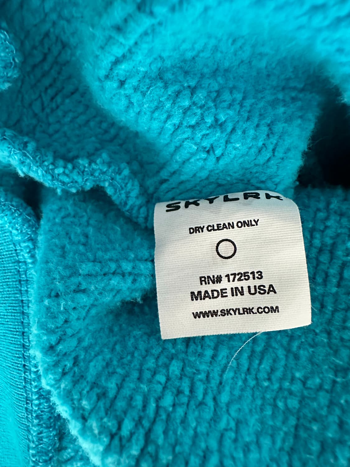 SKYLRK 집업 후드 슈퍼 블루 M 상품이미지5