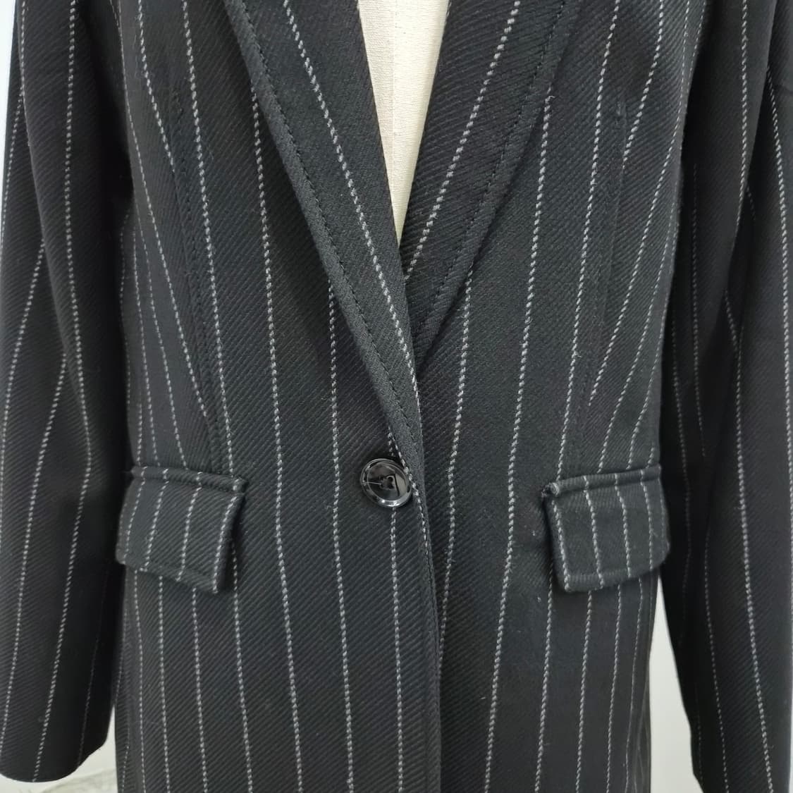 BANANA REPUBLIC 여성 스트라이프 롱 코트 상품이미지6