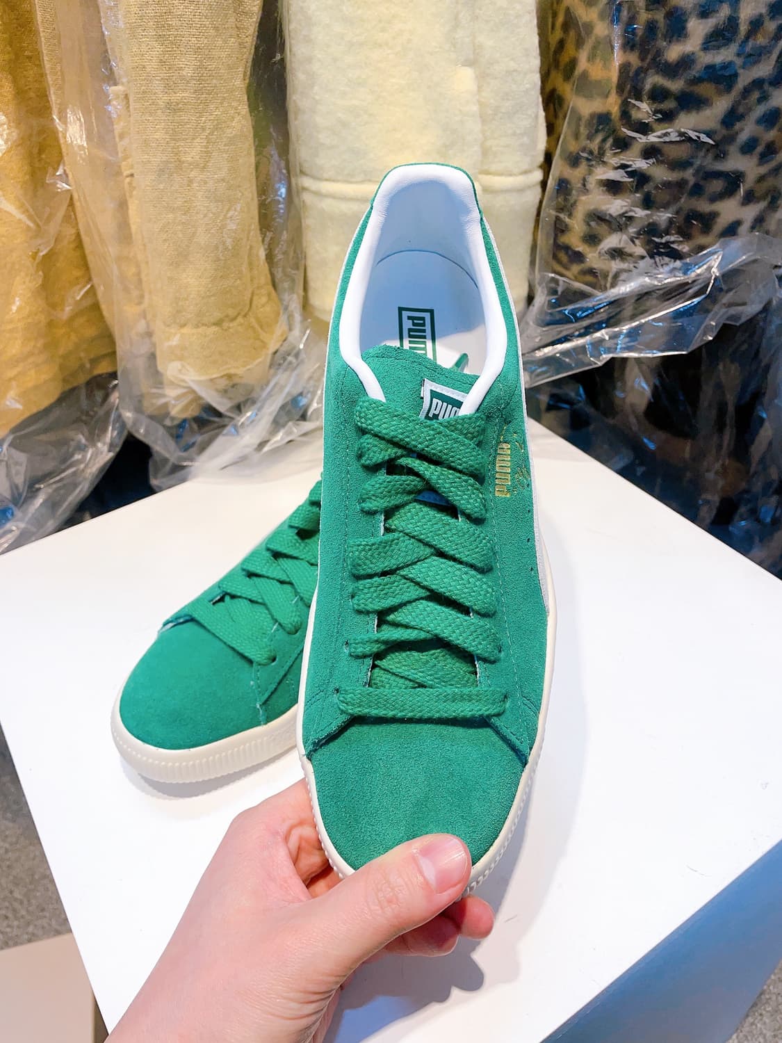 (정품/새상품) 퓨마 남성 그린 클라이드 OG 스니커즈 상품이미지2