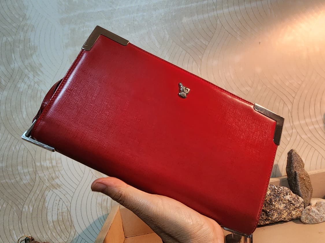 카운테스마라 빈티지 소형 레드 소가죽 백 상품이미지10