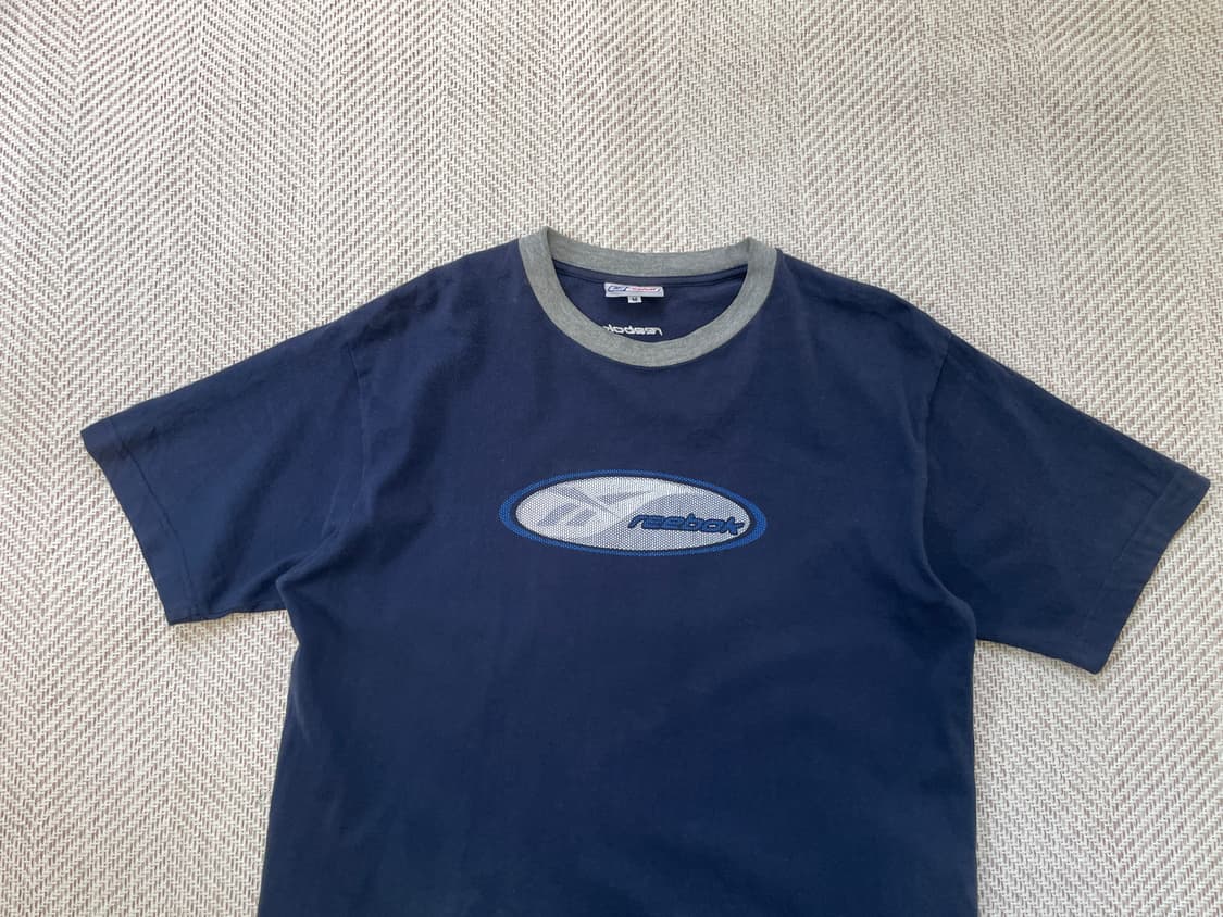 빈티지 reebok 로고 배색 반팔티 상품이미지3