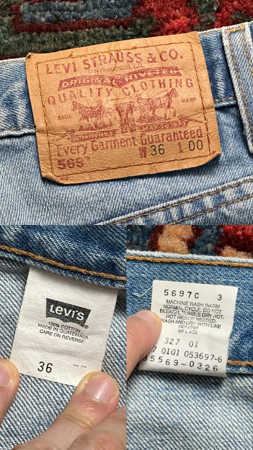 00's 리바이스 569 쇼츠 리바이스 반바지 버뮤다 팬츠 상품이미지9