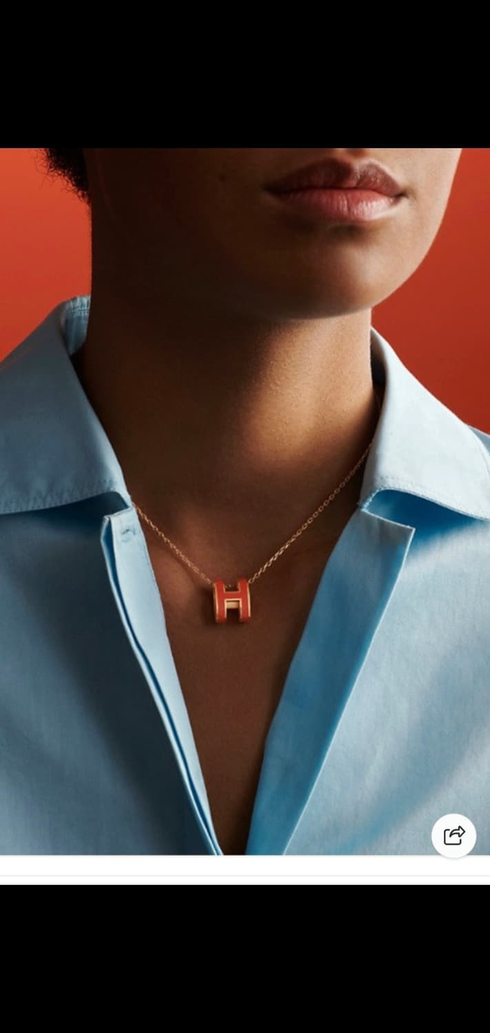 에르메스 팝아슈 목걸이 새상품급 정품(감정O) 상품이미지4