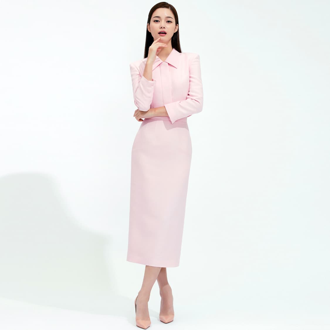 아보아보(avou avou) 울 실크 셋업 55 (크롭자켓+스커트) 상품이미지2