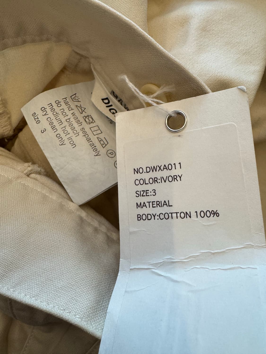 디가웰 가먼츠 다이 필드 카고팬츠 새상품 처분  상품이미지3