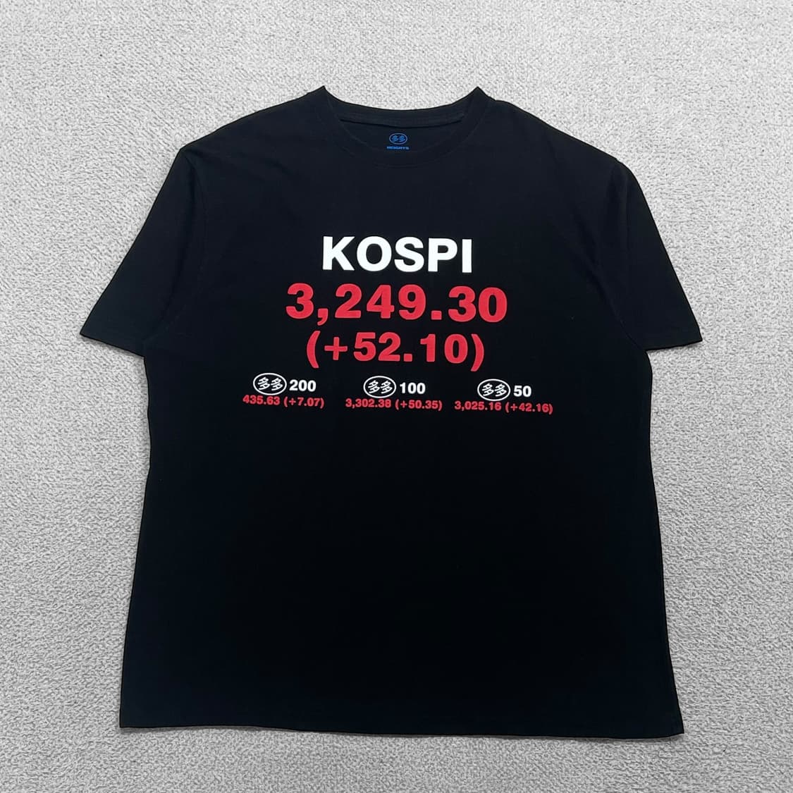 다다이즘 x 하이츠 코스피 반팔티 블랙 상품이미지1
