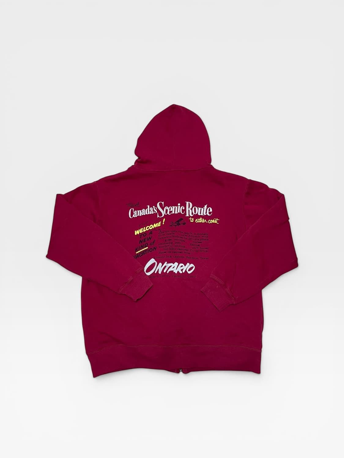 JP vtg - 버건디 후드집업 (L 추천) 상품이미지2