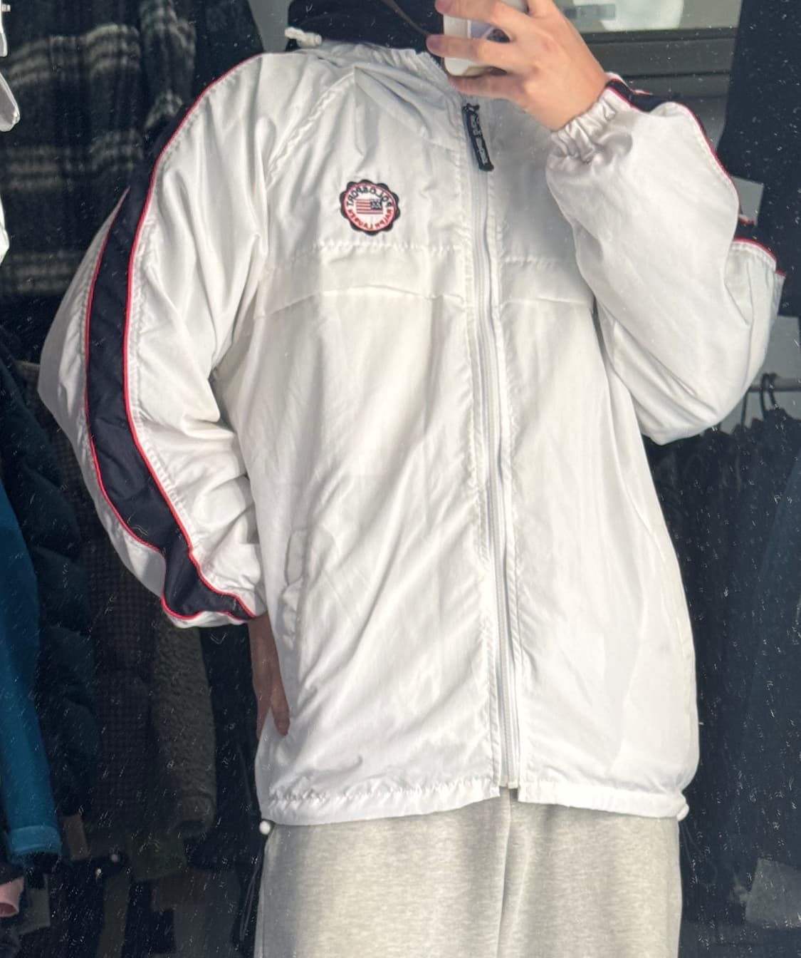 폴로 랄프로렌 스포츠 올드스쿨 뒷 로고 후드 바람막이 상품이미지2