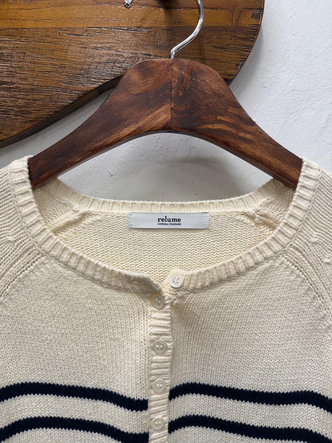 F) JOURNAL STANDARD Striped Knit Henley  상품이미지4