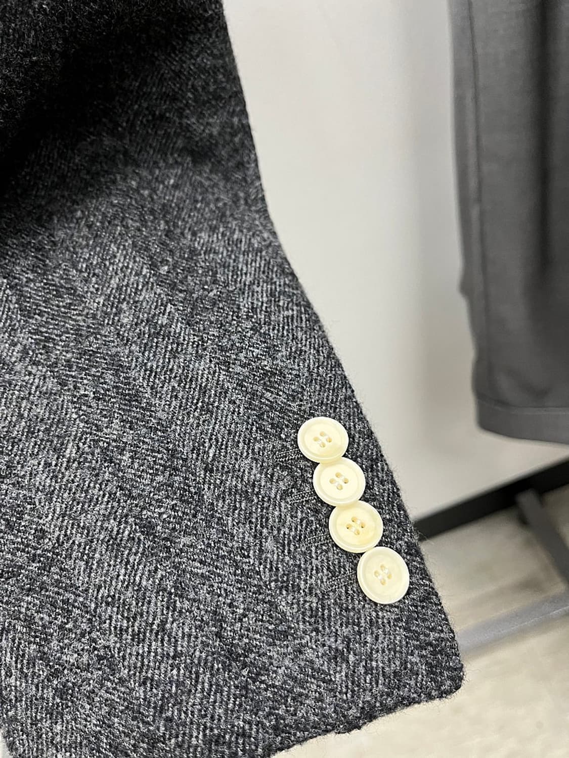 95-100) 사토리오 나폴리 헤링본 울자켓  상품이미지4