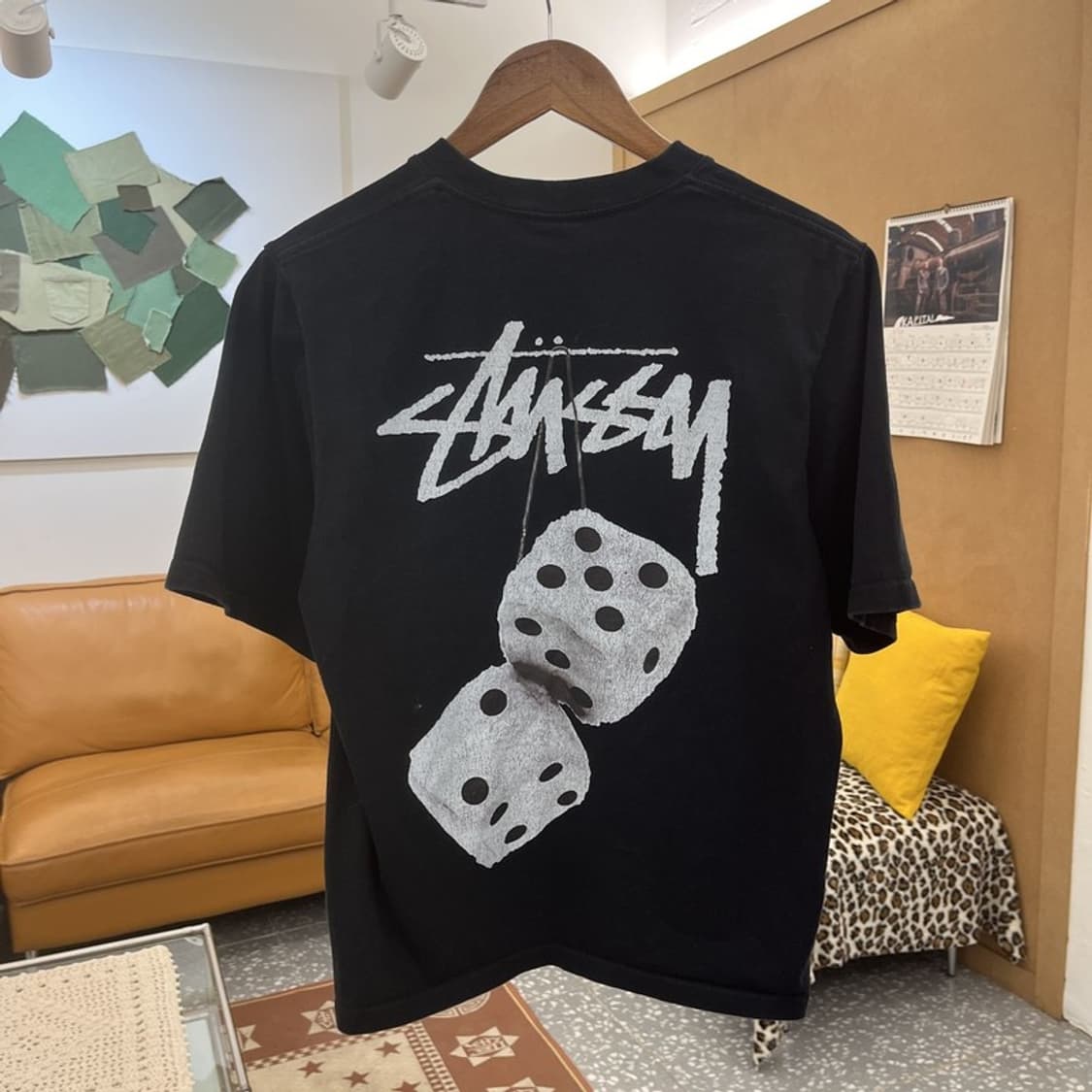스투시 퍼지 다이스 스트릿 힙합 캐주얼 반팔티 S C10470 상품이미지4