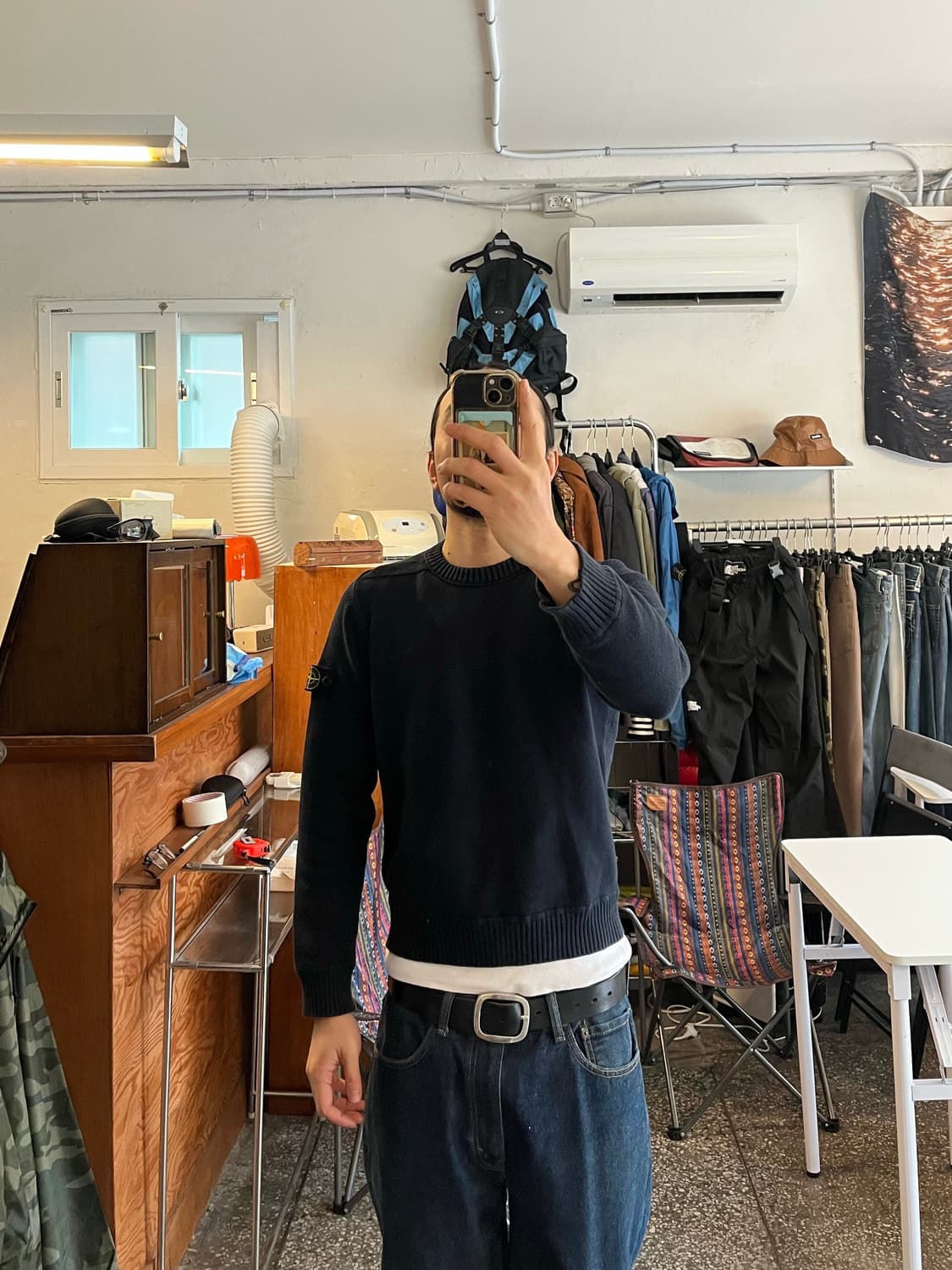 스톤아일랜드 네이비 니트 상품이미지1