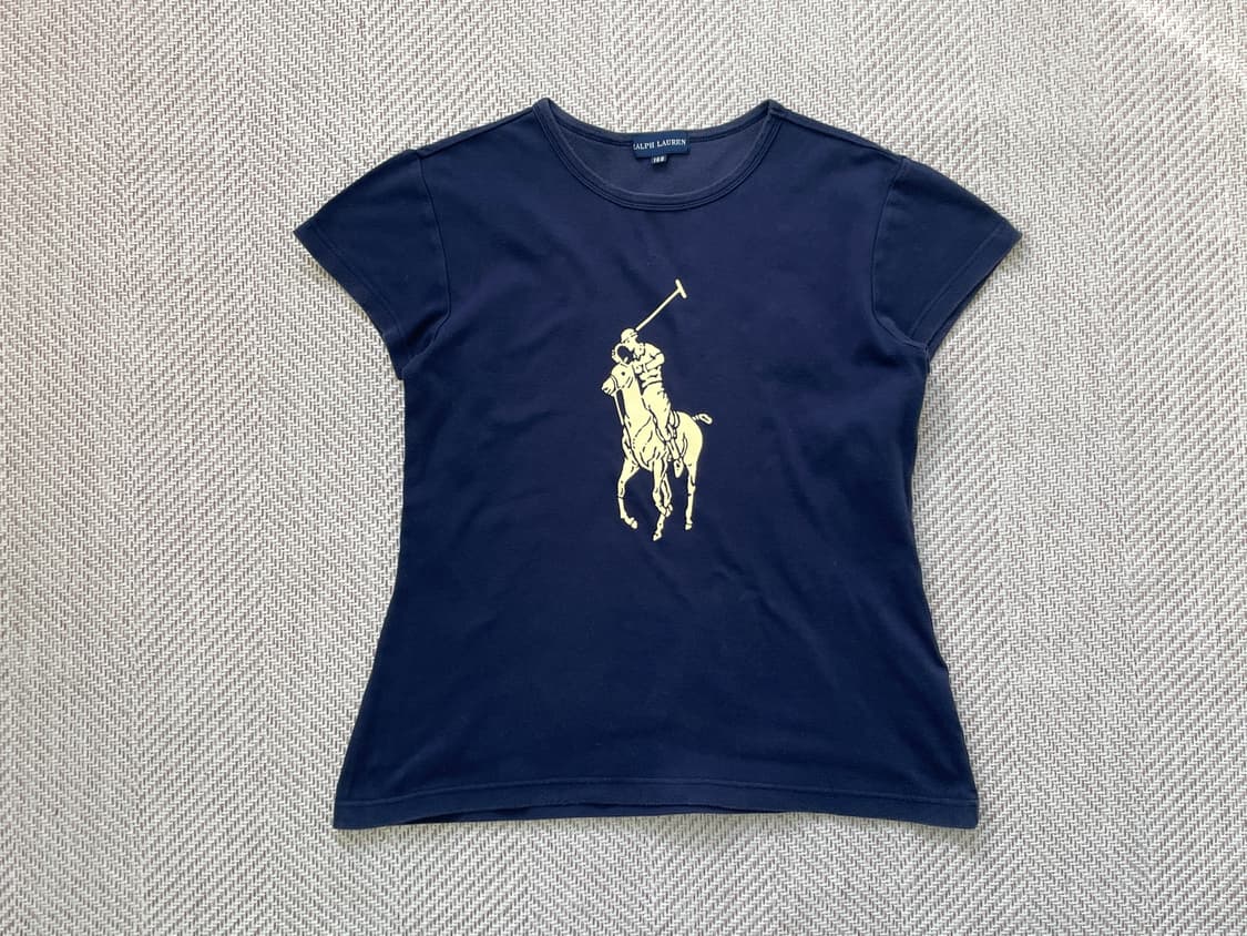 폴로 랄프로렌 로고 네이비 반팔티  J04017 상품이미지1