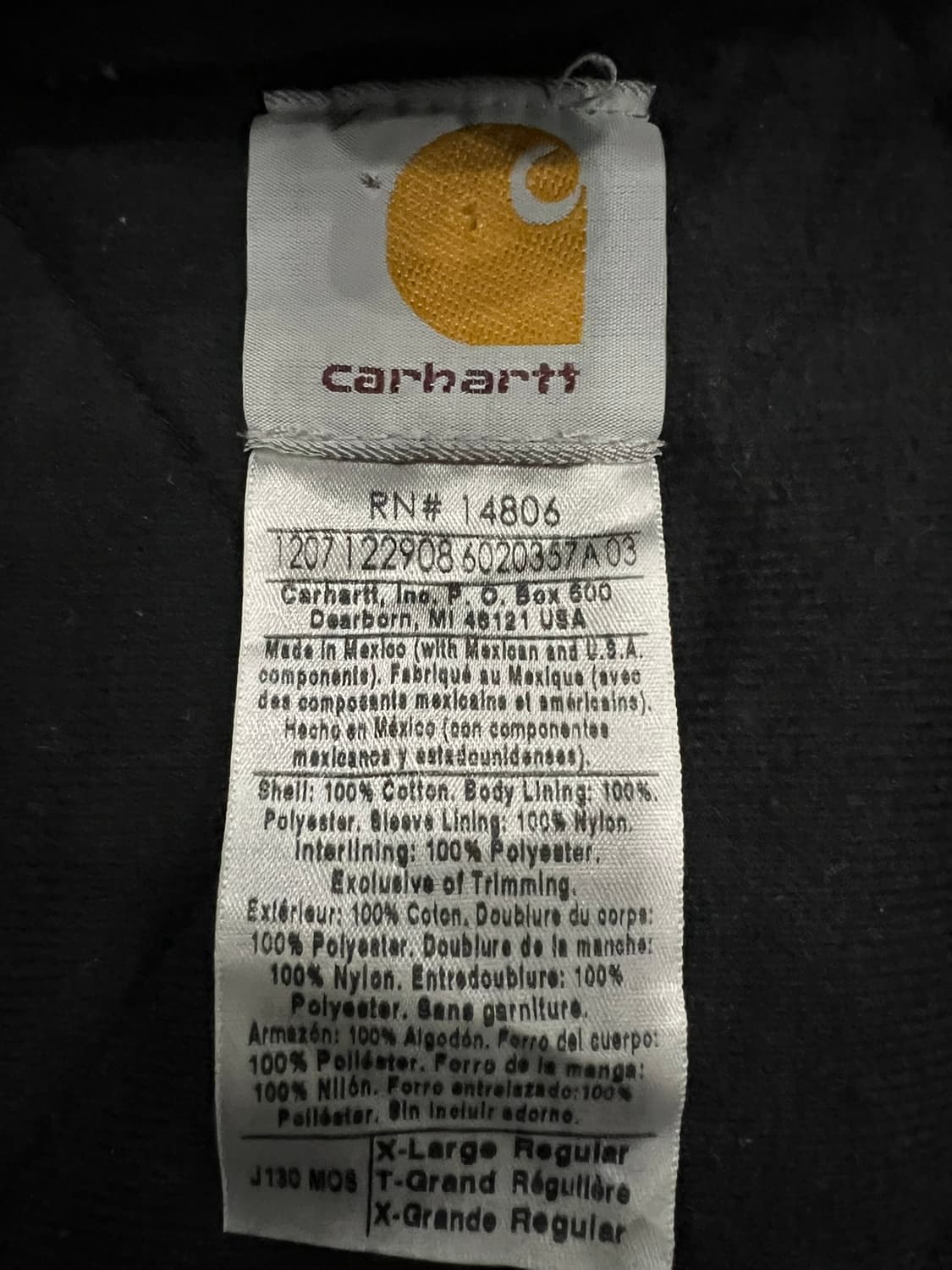 (XL) 칼하트 후드 덕 액티브 자켓 J130 MOS 모스그린 상품이미지4