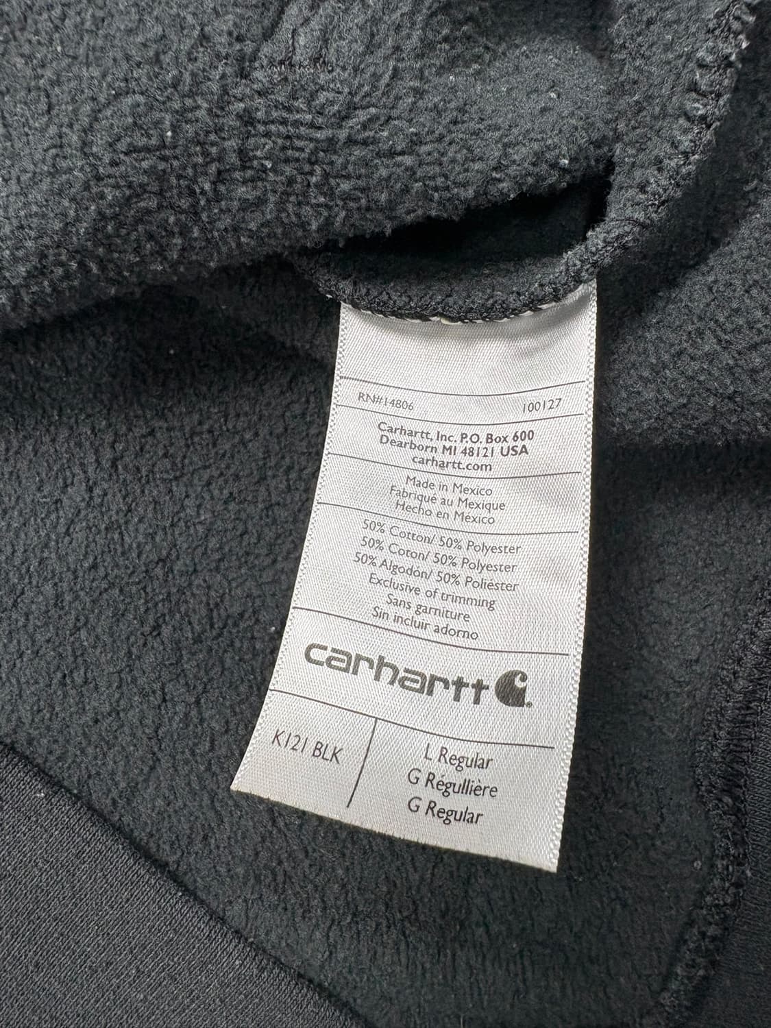 칼하트 후드티 블랙 상품이미지7