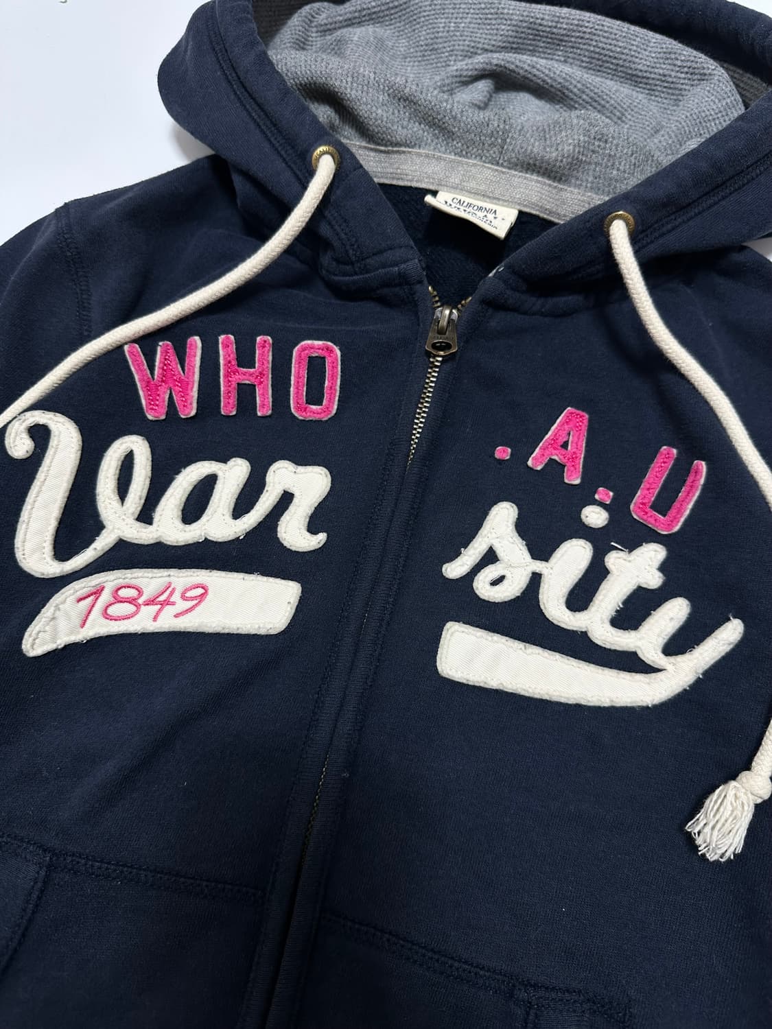 후아유 네이비 후드집업 상품이미지4