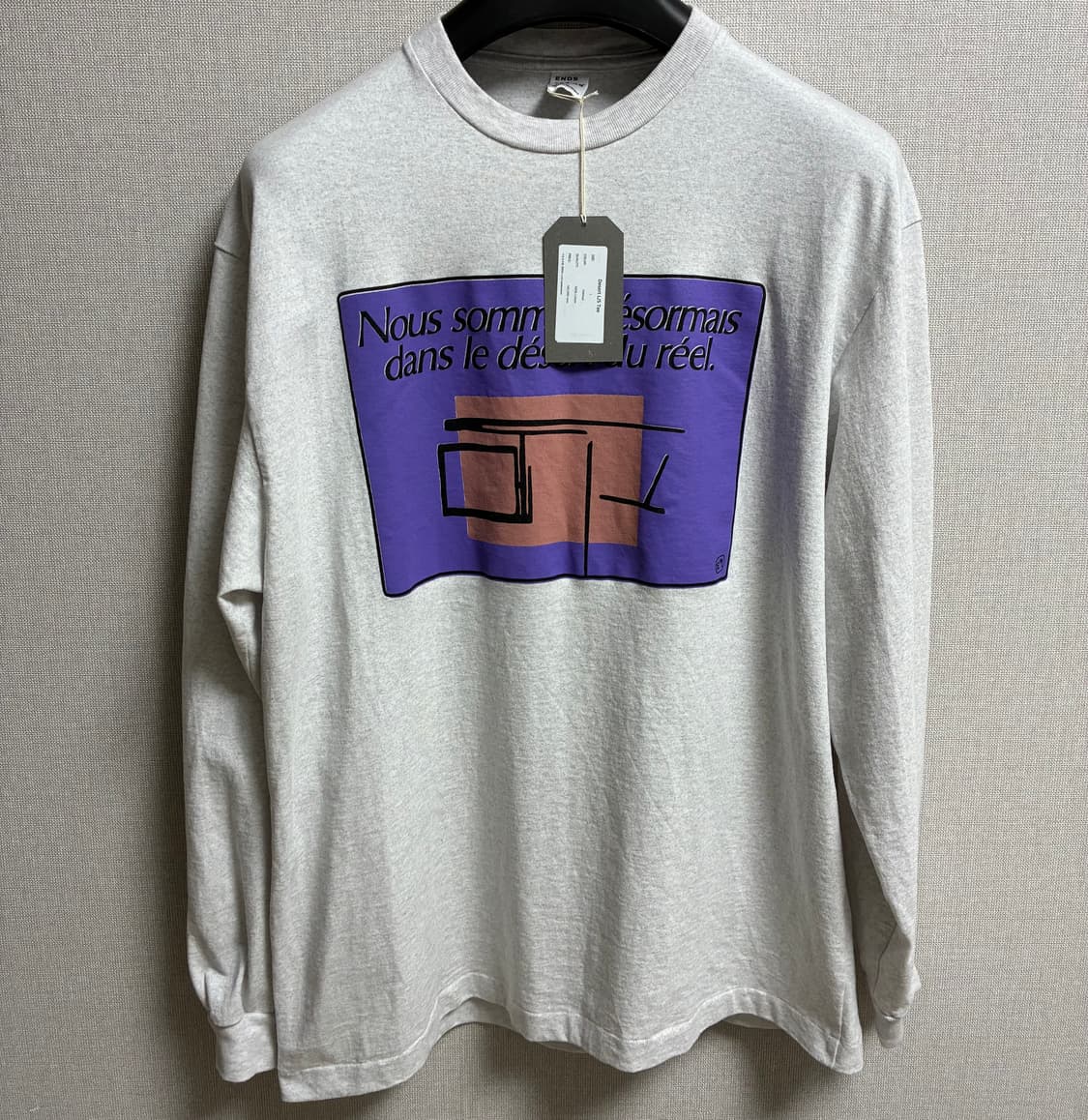 엔즈앤드민즈 ends and means L/S TEE L사이즈 판매 상품이미지3